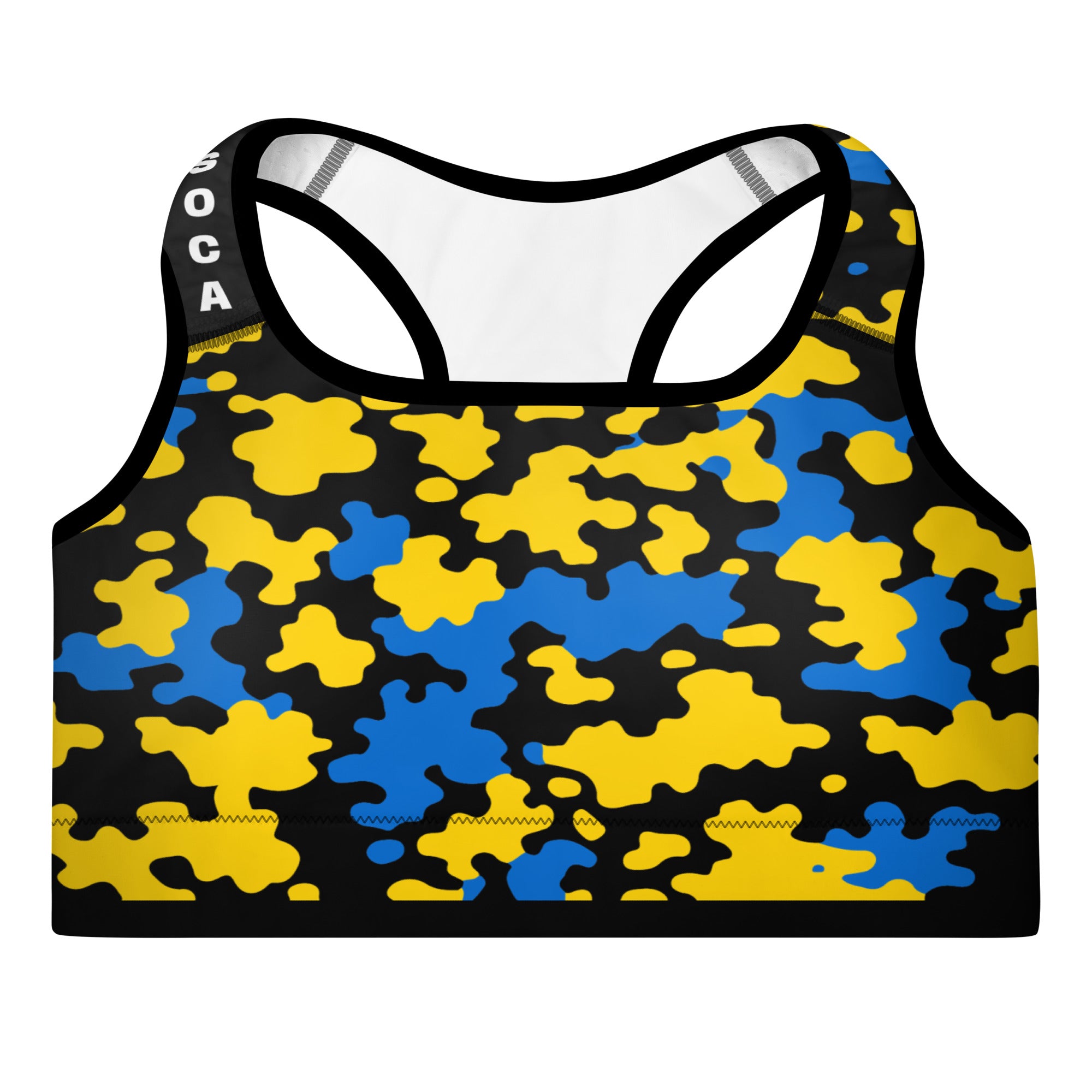 St. Lucia CAMO Padded Sports Bra-Fete Massive