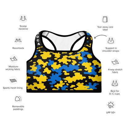 St. Lucia CAMO Padded Sports Bra