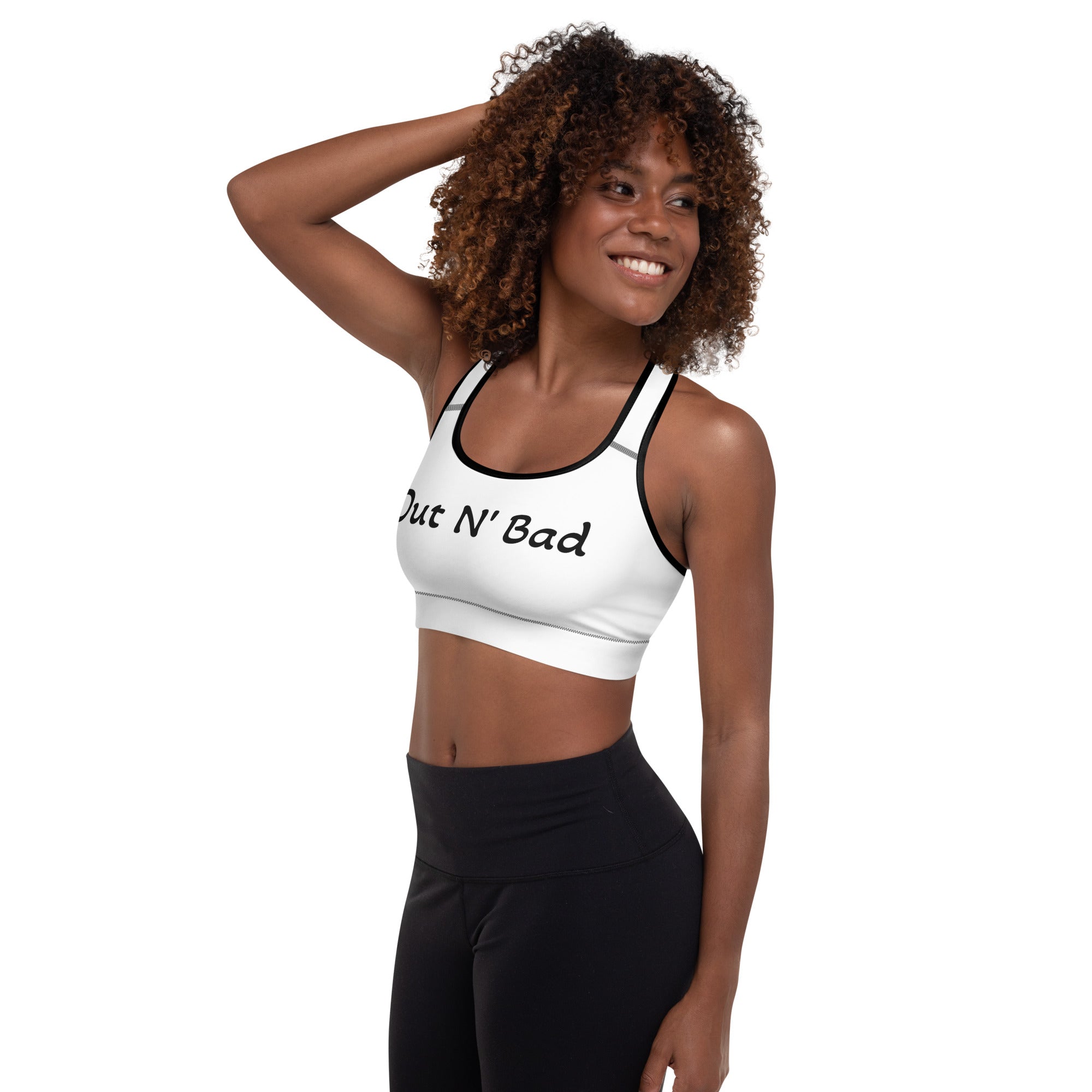 Out N Bad Padded Sports Bra-Fete Massive