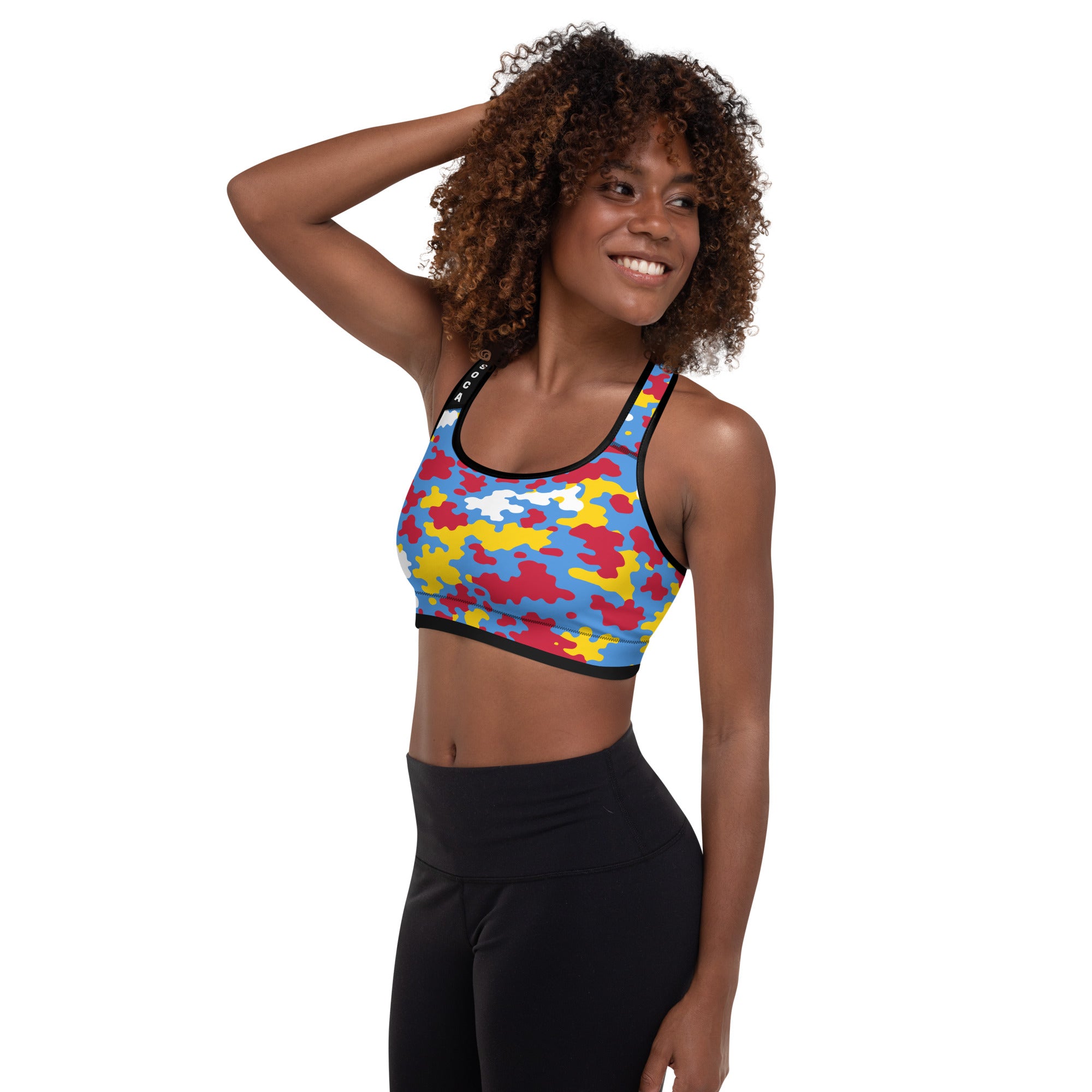 Aruba CAMO Padded Sports Bra-Fete Massive