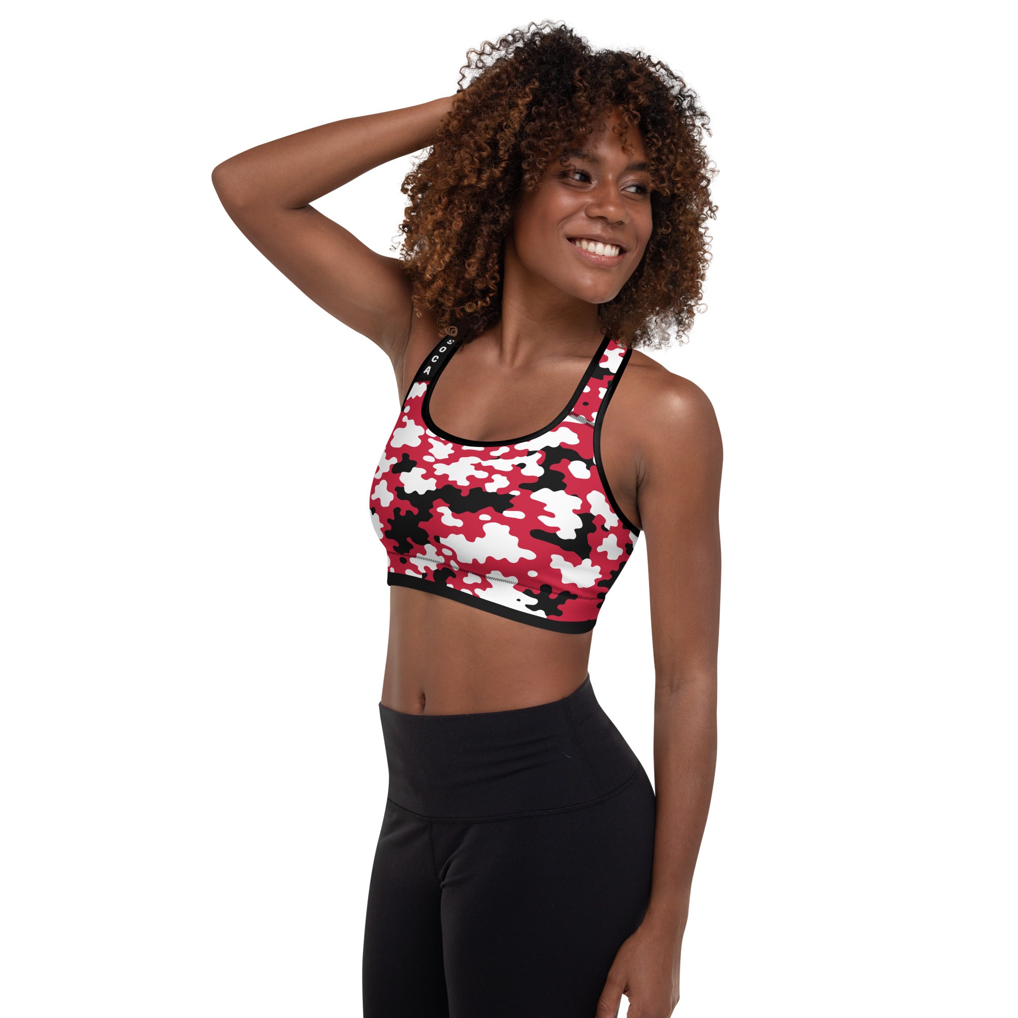 Trinidad CAMO Padded Sports Bra-Fete Massive