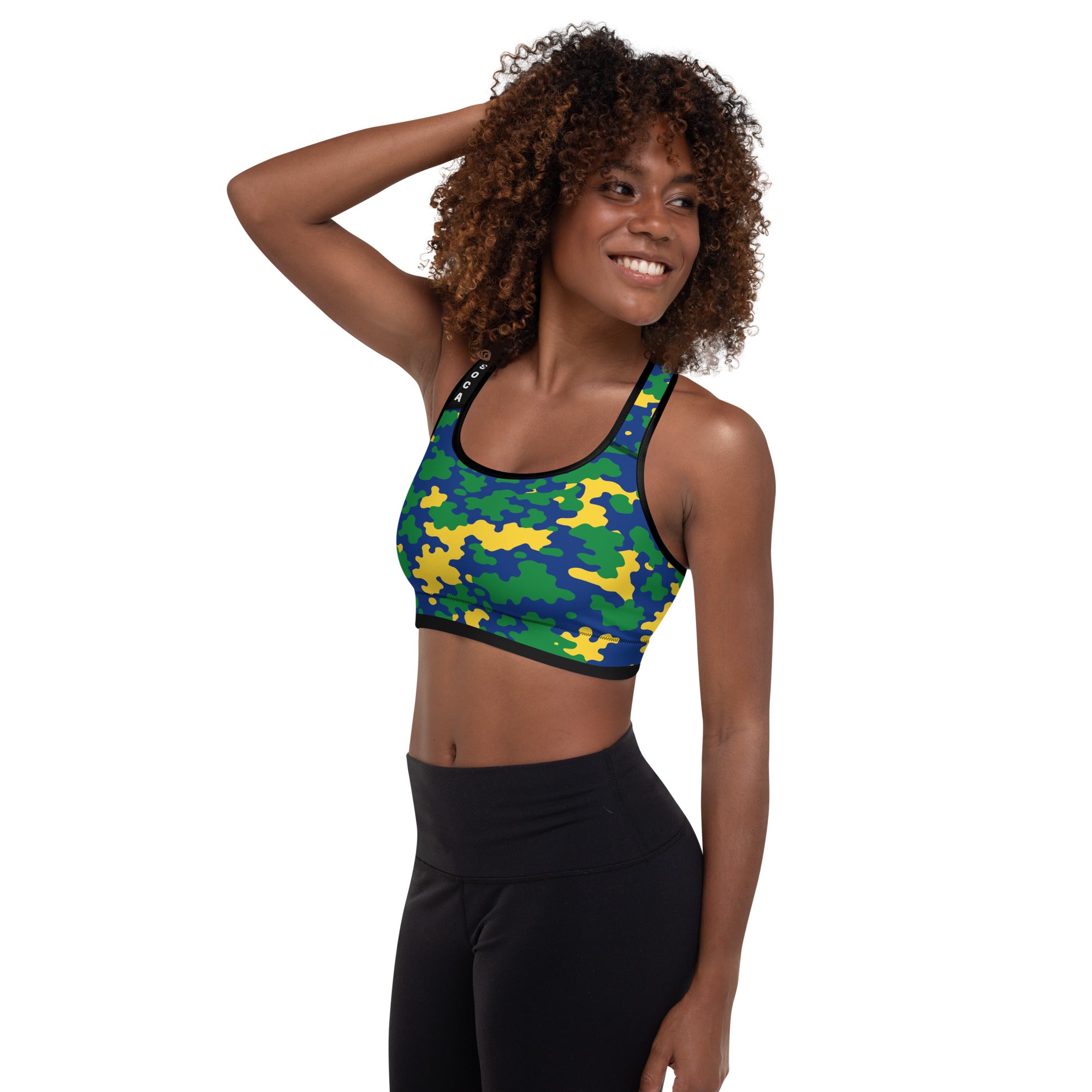 Saint Vincent CAMO Padded Sports Bra-Fete Massive