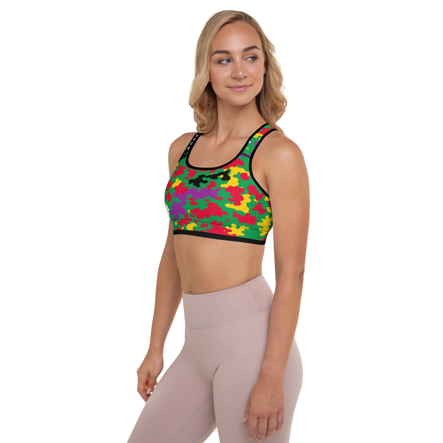 Dominica CAMO Padded Sports Bra