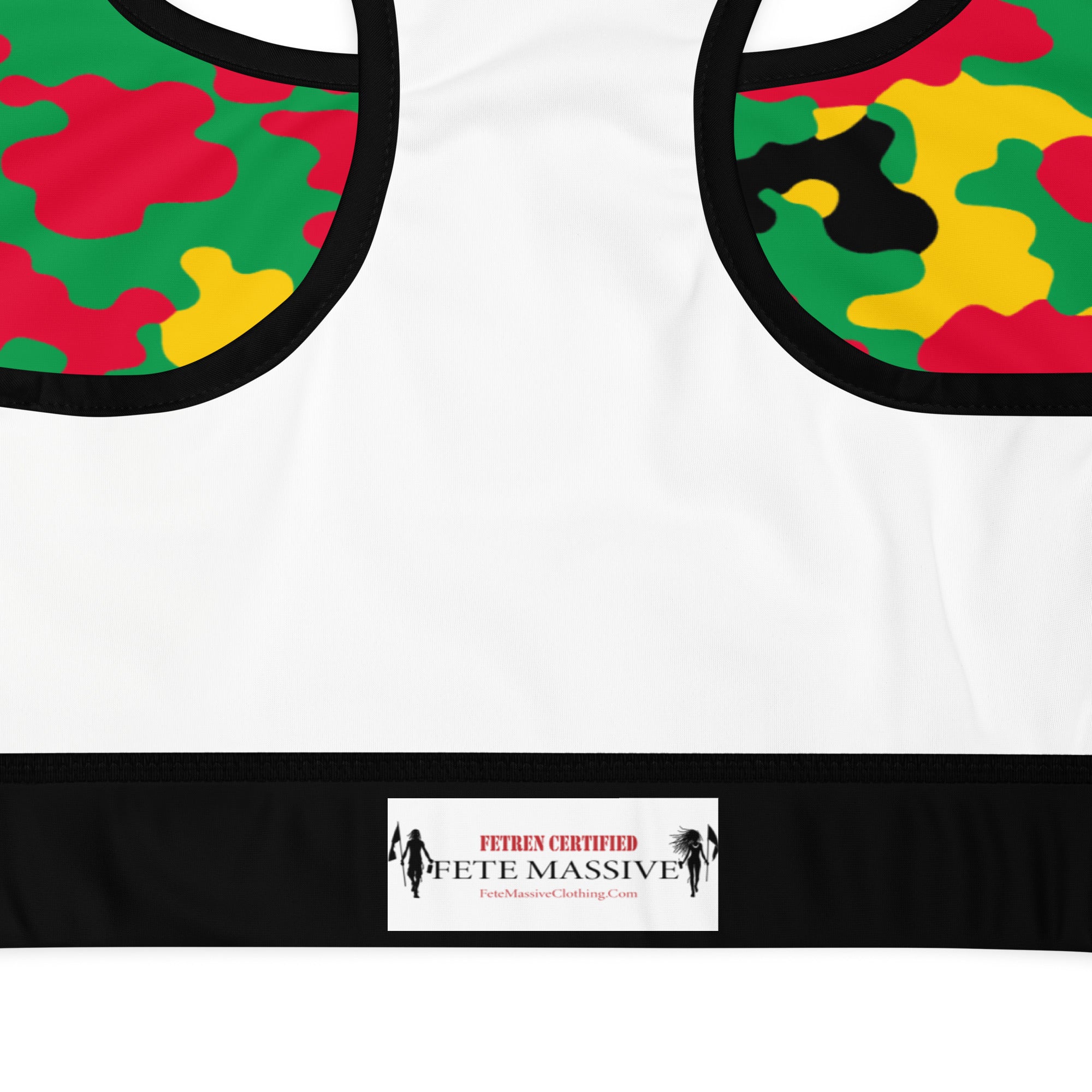 Dominica CAMO Padded Sports Bra-Fete Massive