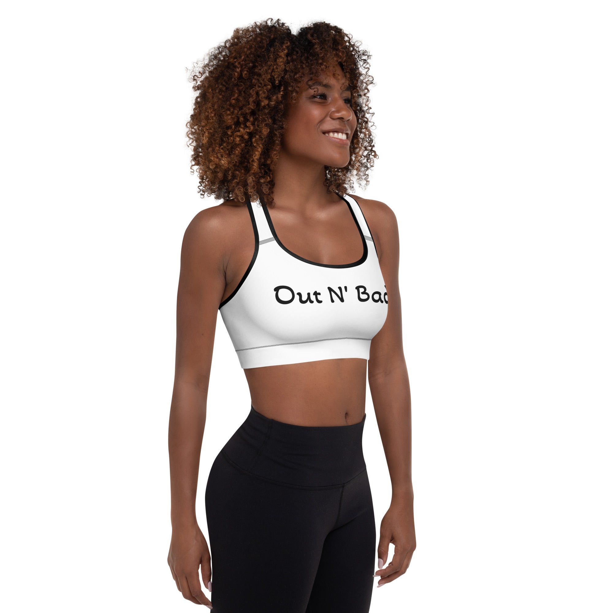 Out N Bad Padded Sports Bra-Fete Massive