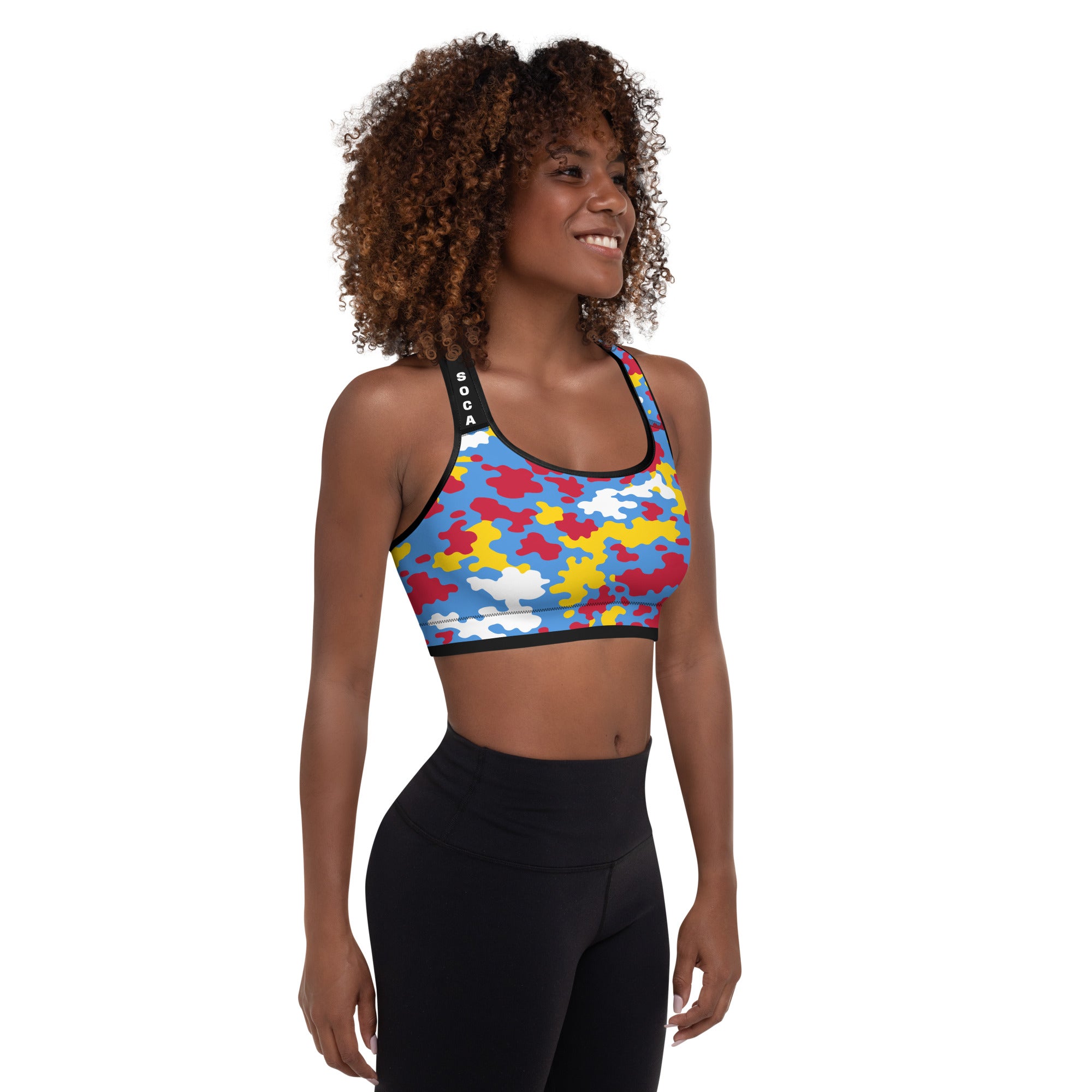 Aruba CAMO Padded Sports Bra-Fete Massive