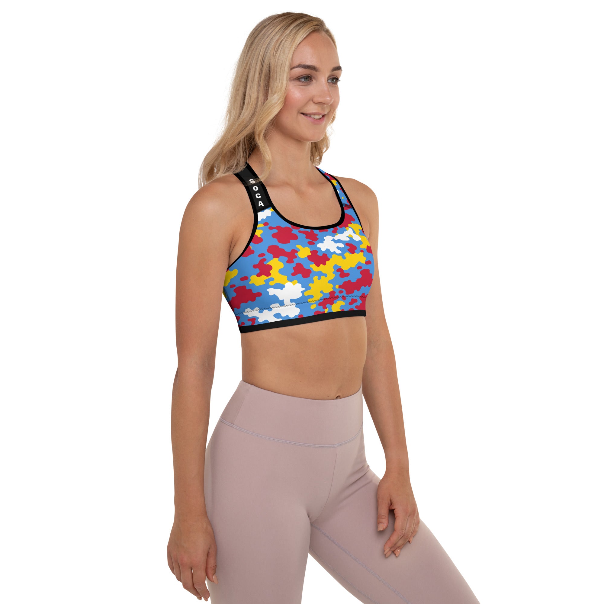 Aruba CAMO Padded Sports Bra-Fete Massive