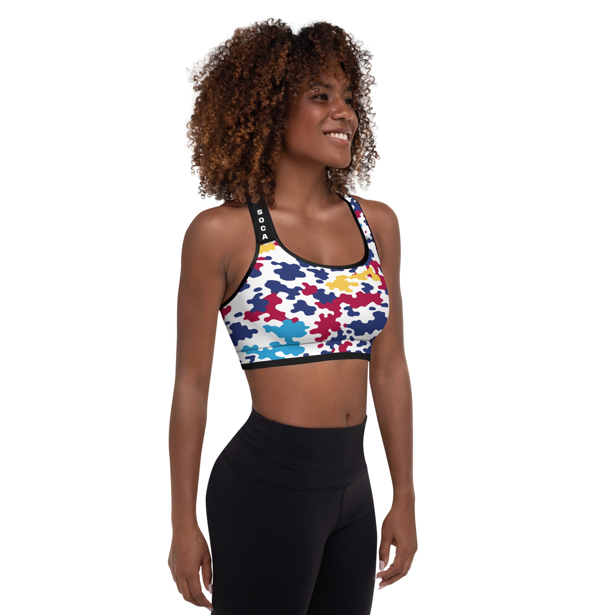 Virgin Islands CAMO Padded Sports Bra-Fete Massive