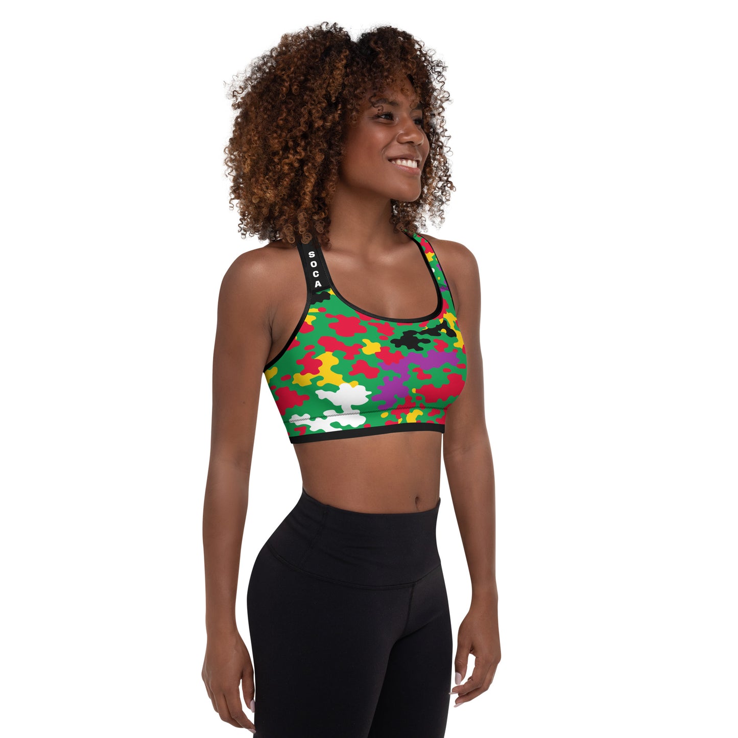 Dominica CAMO Padded Sports Bra