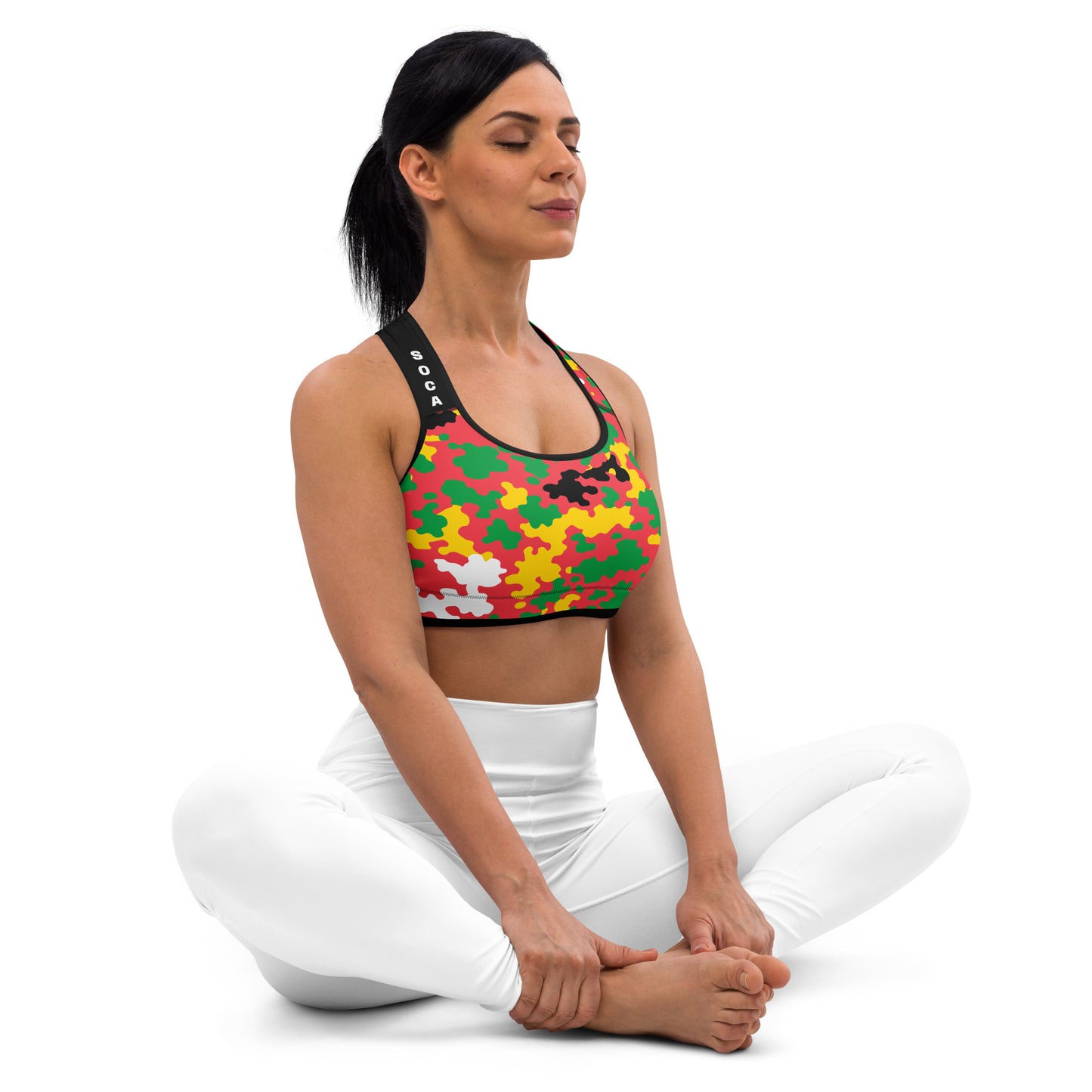 Guyana CAMO Padded Sports Bra