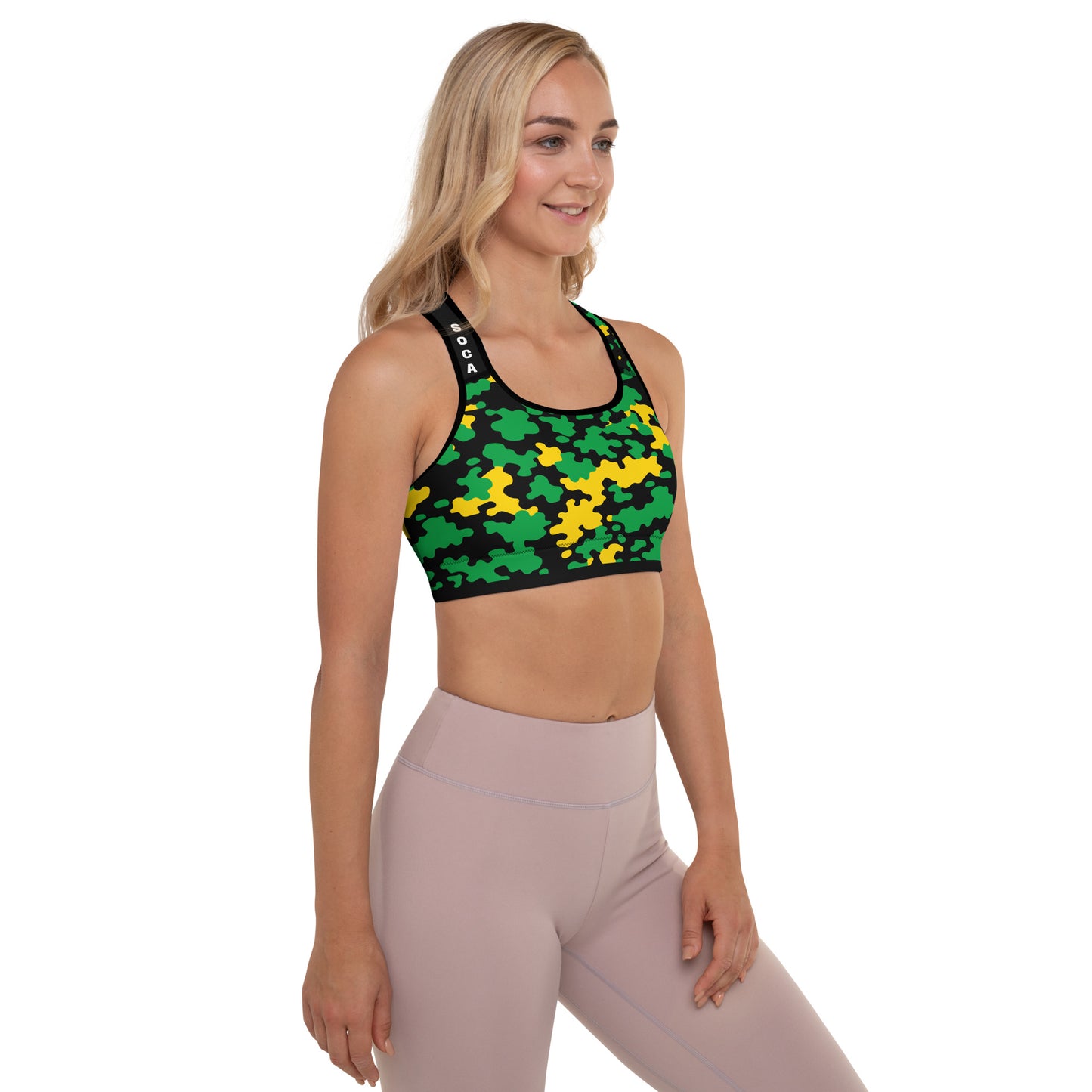 Jamaica CAMO Padded Sports Bra