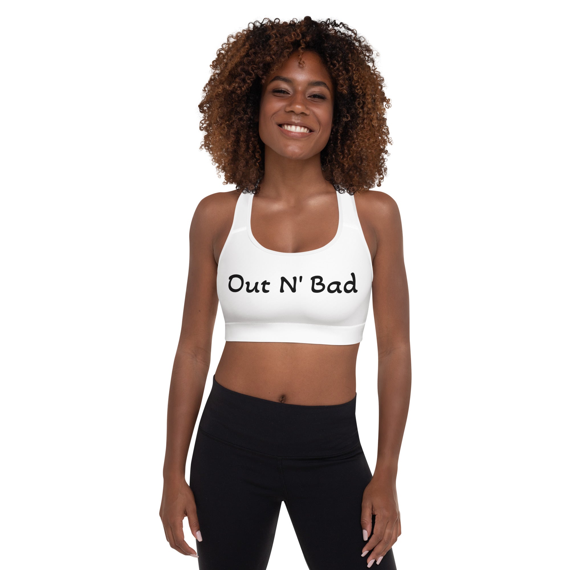 Out N Bad Padded Sports Bra-Fete Massive