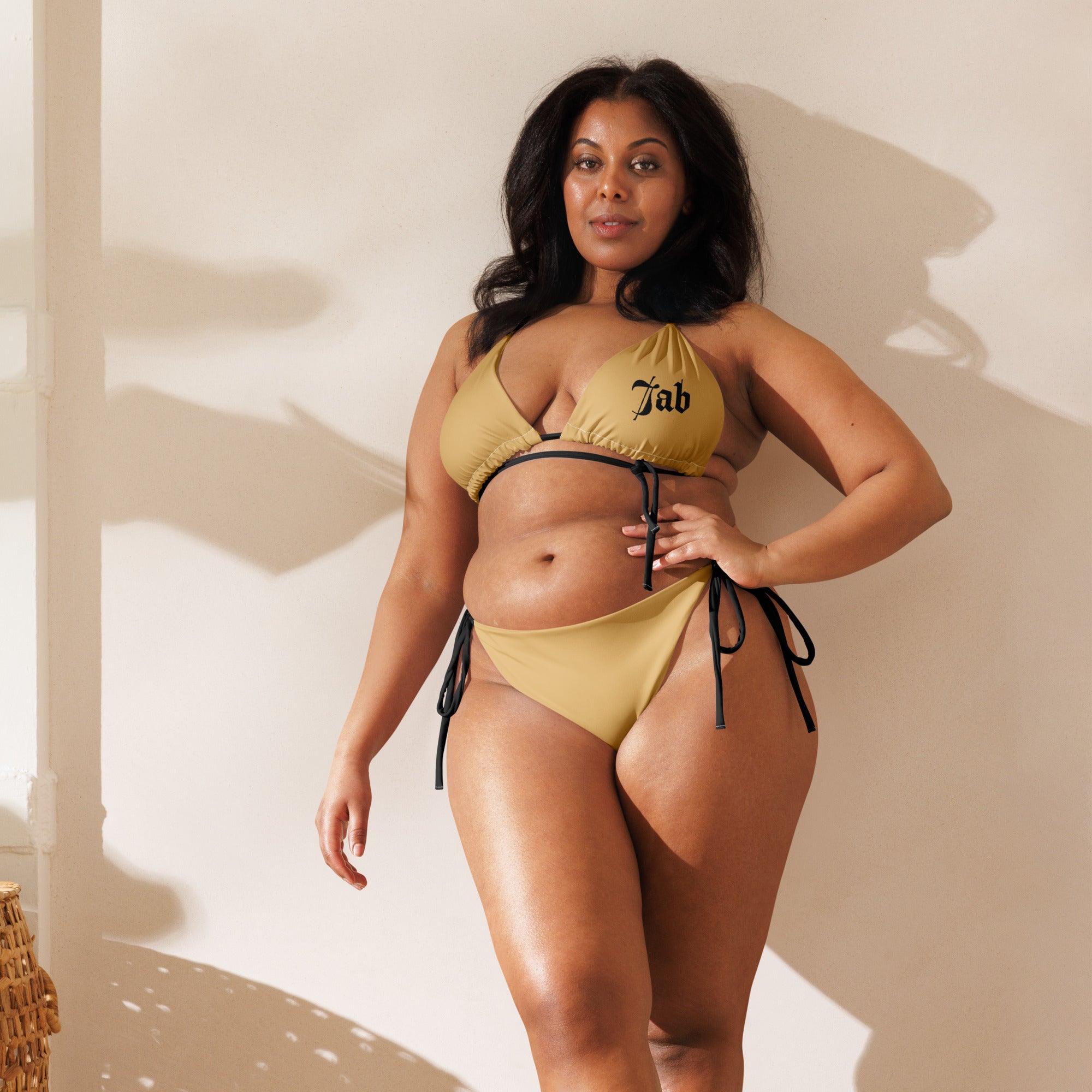 Jab & Soca string bikini (Nude & Black)-Fete Massive