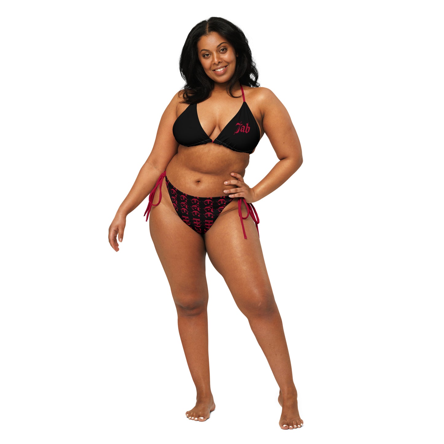 Rum & Jab string bikini (Red and Black)