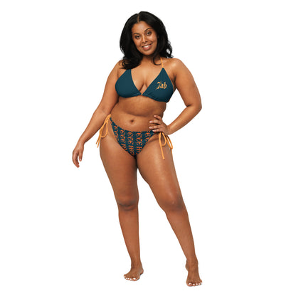 Jab & Soca string bikini dark teal and Orange