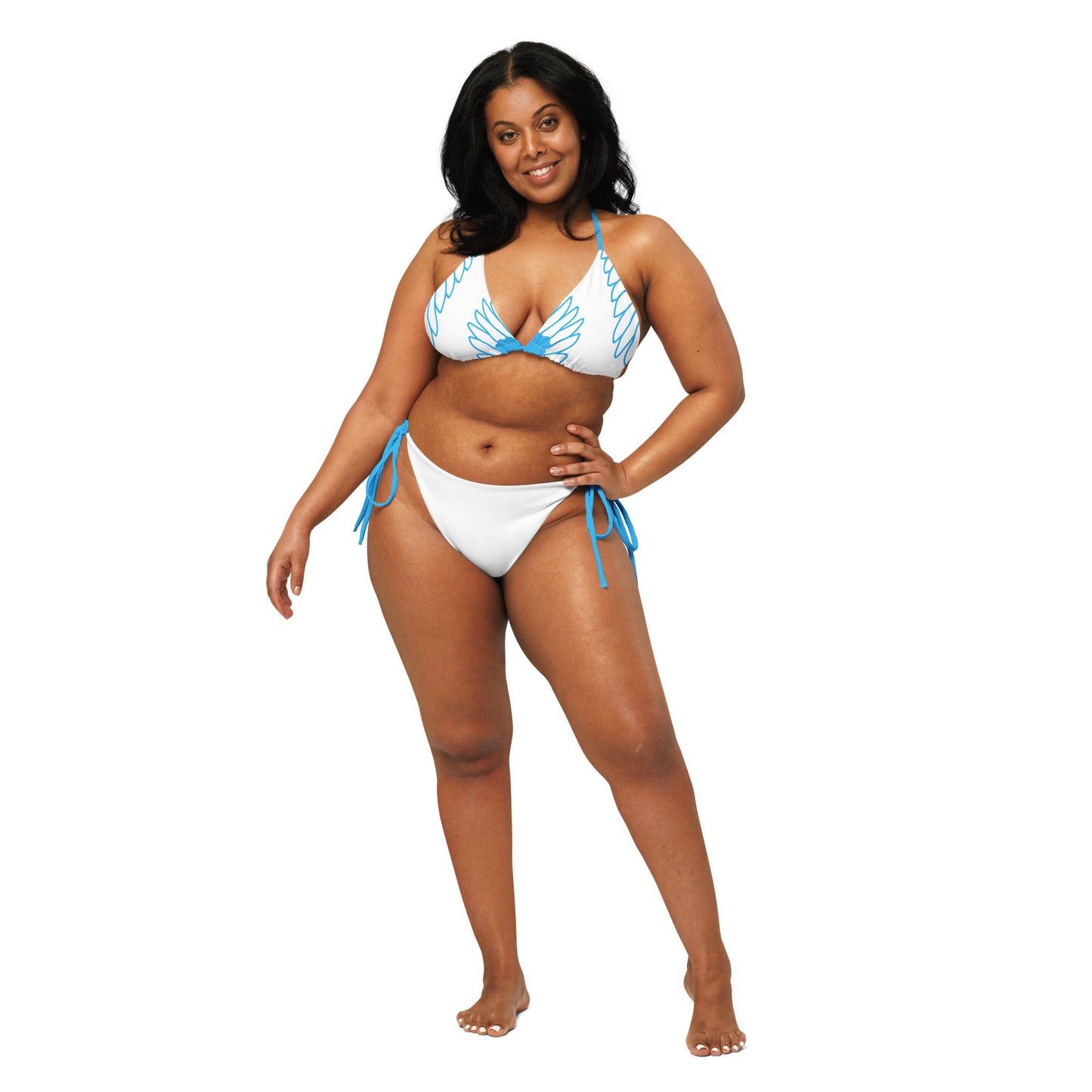 Wing Flex string bikini - Blue