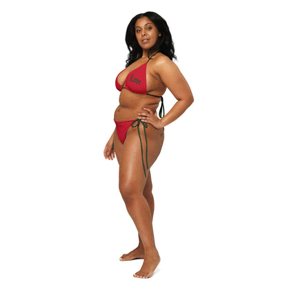 Love Rose String Bikini Set with UPF 50+ and Removable Padding (Multiple colors & Sizes included)