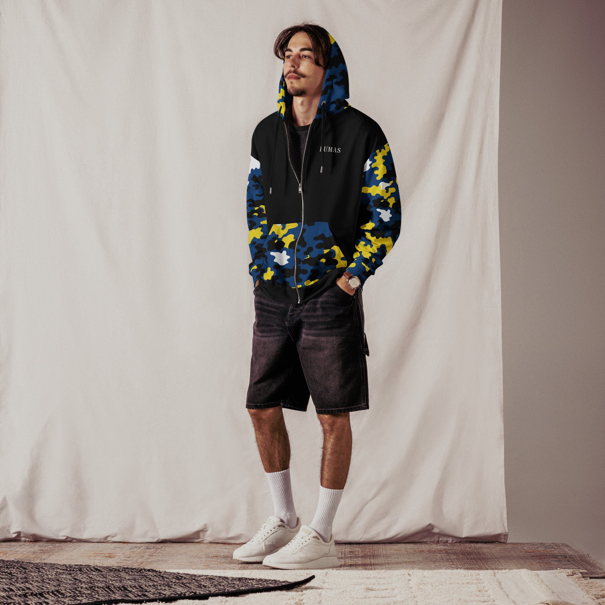 Unisex zip hoodie-Fete Massive