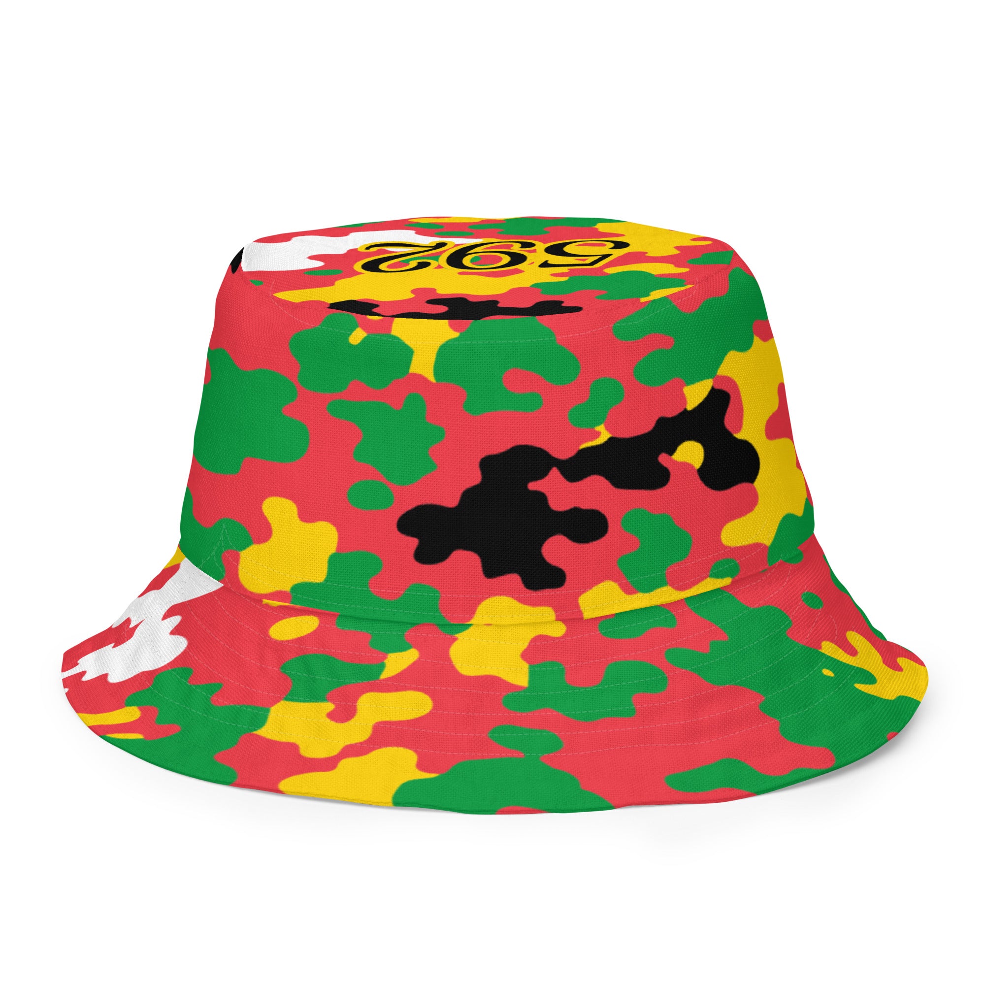 Guyana CAMO Reversible bucket hat-Fete Massive