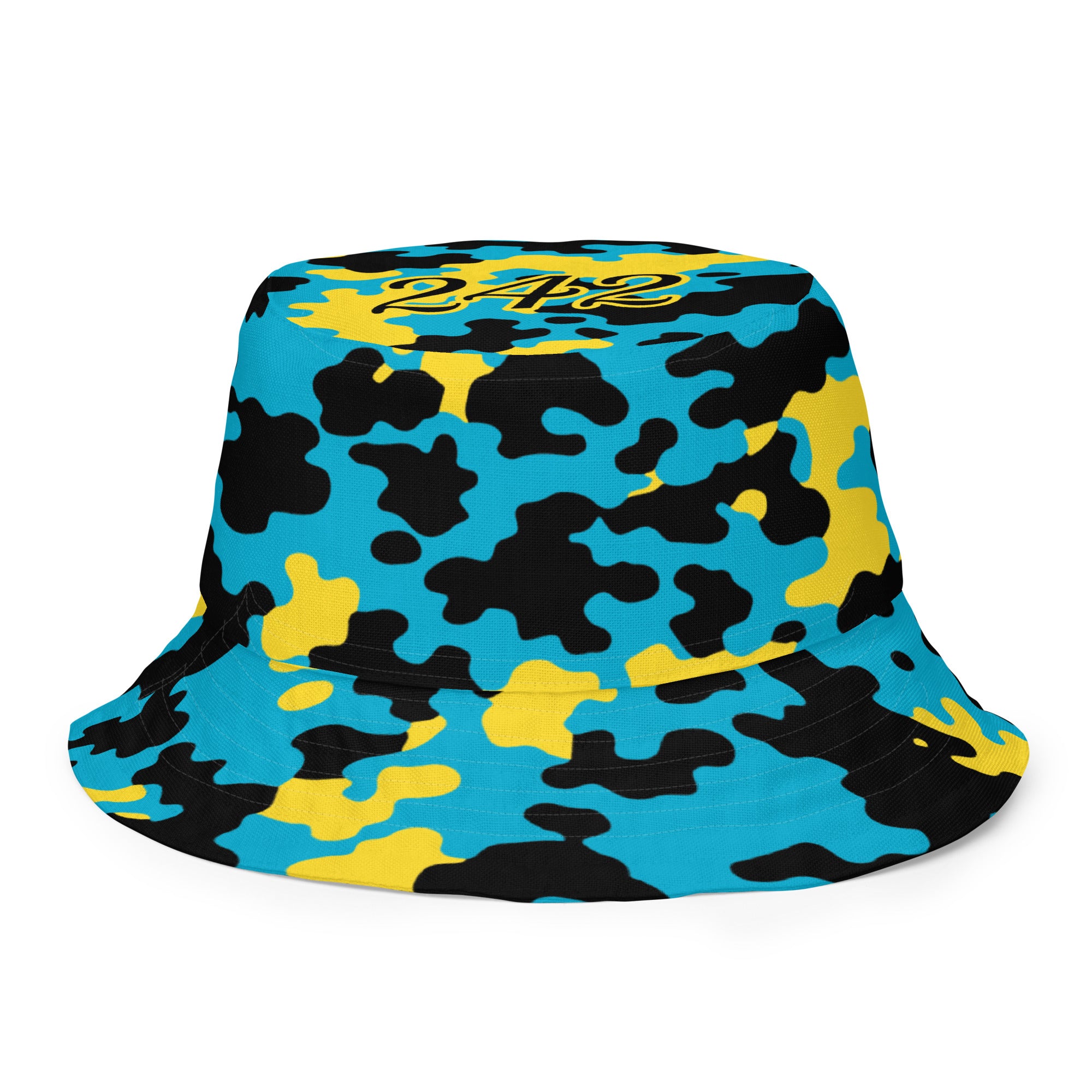 Bahamas CAMO Reversible bucket hat-Fete Massive