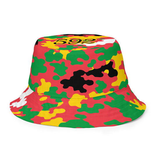 Guyana CAMO Reversible bucket hat