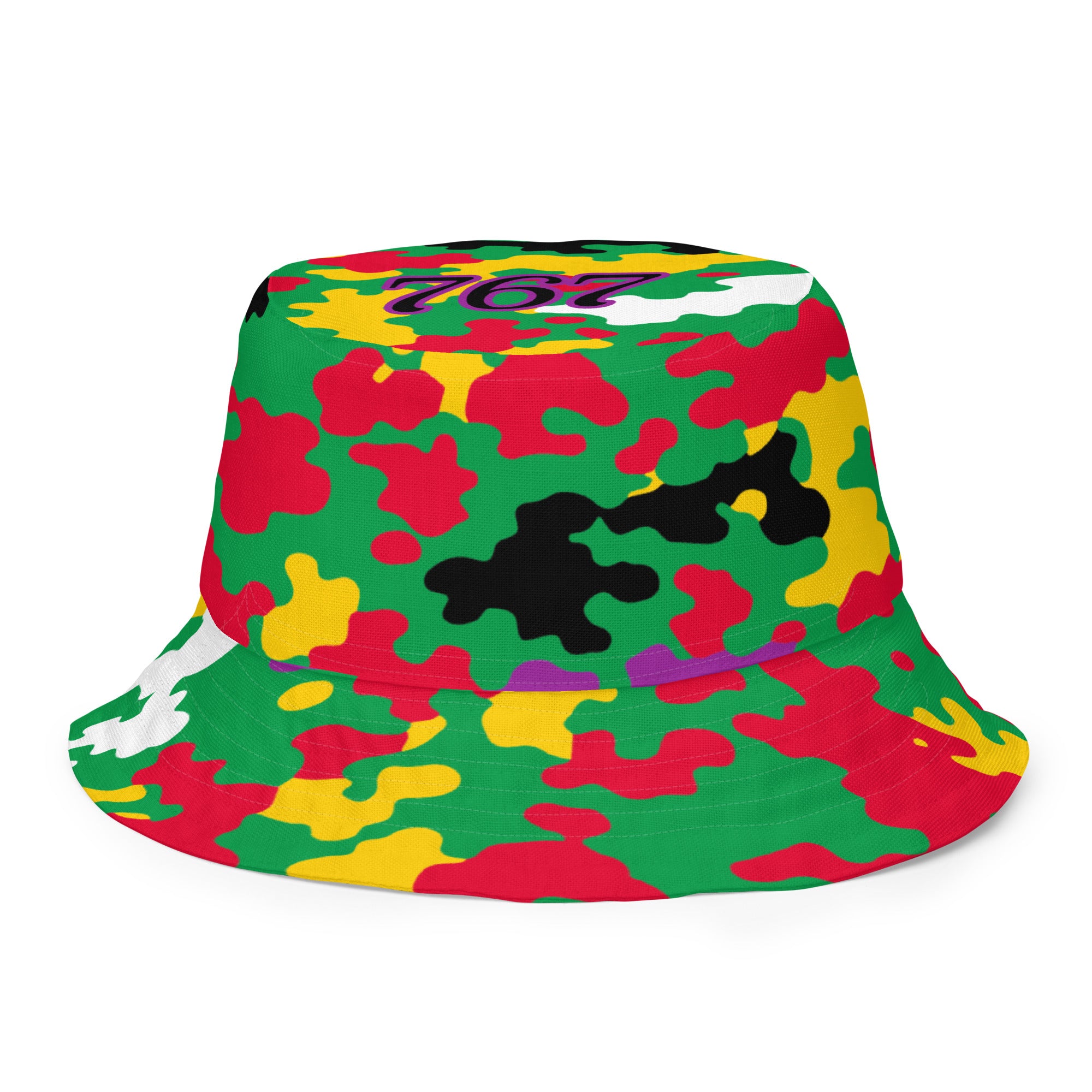 Dominica CAMO Reversible bucket hat-Fete Massive