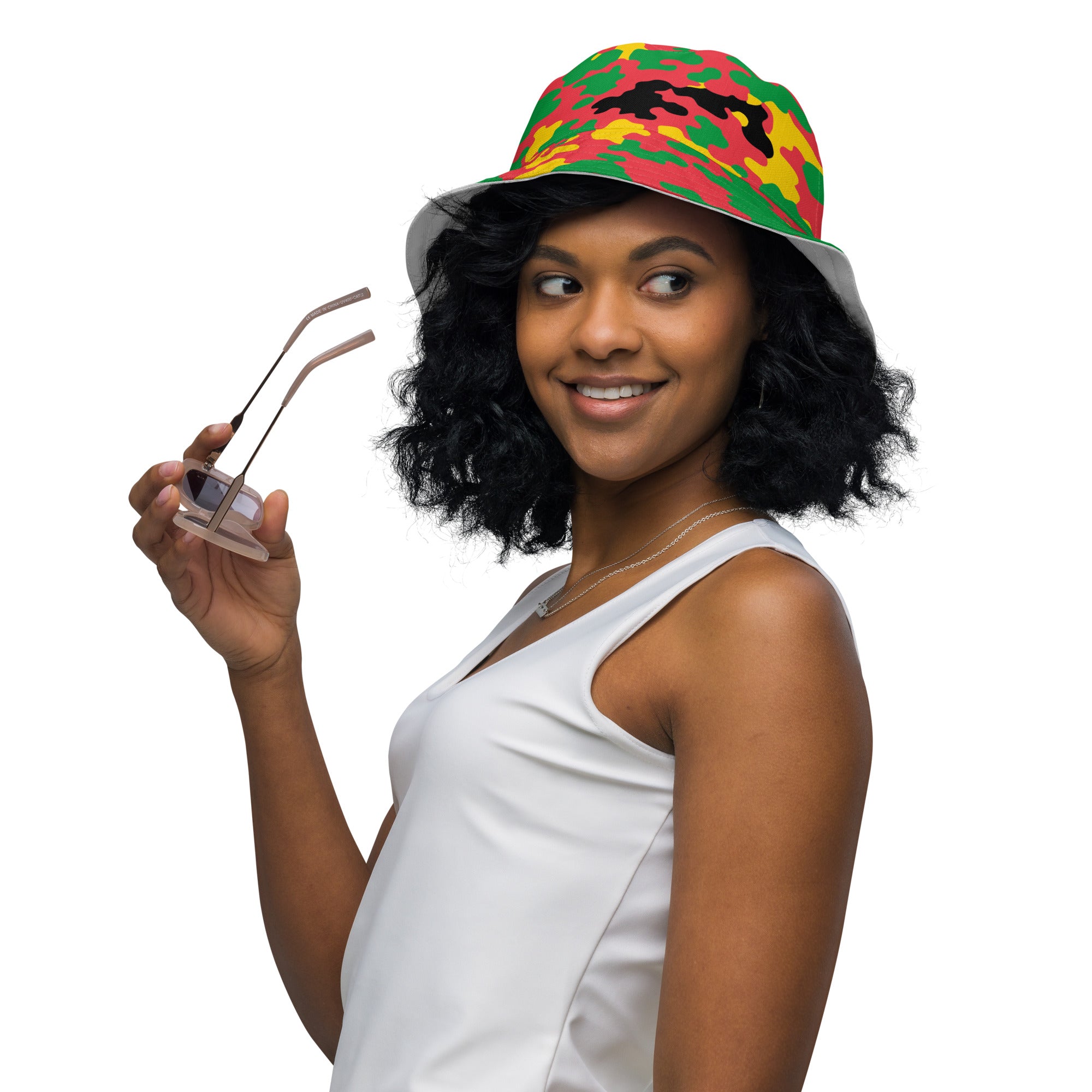 Guyana CAMO Reversible bucket hat-Fete Massive