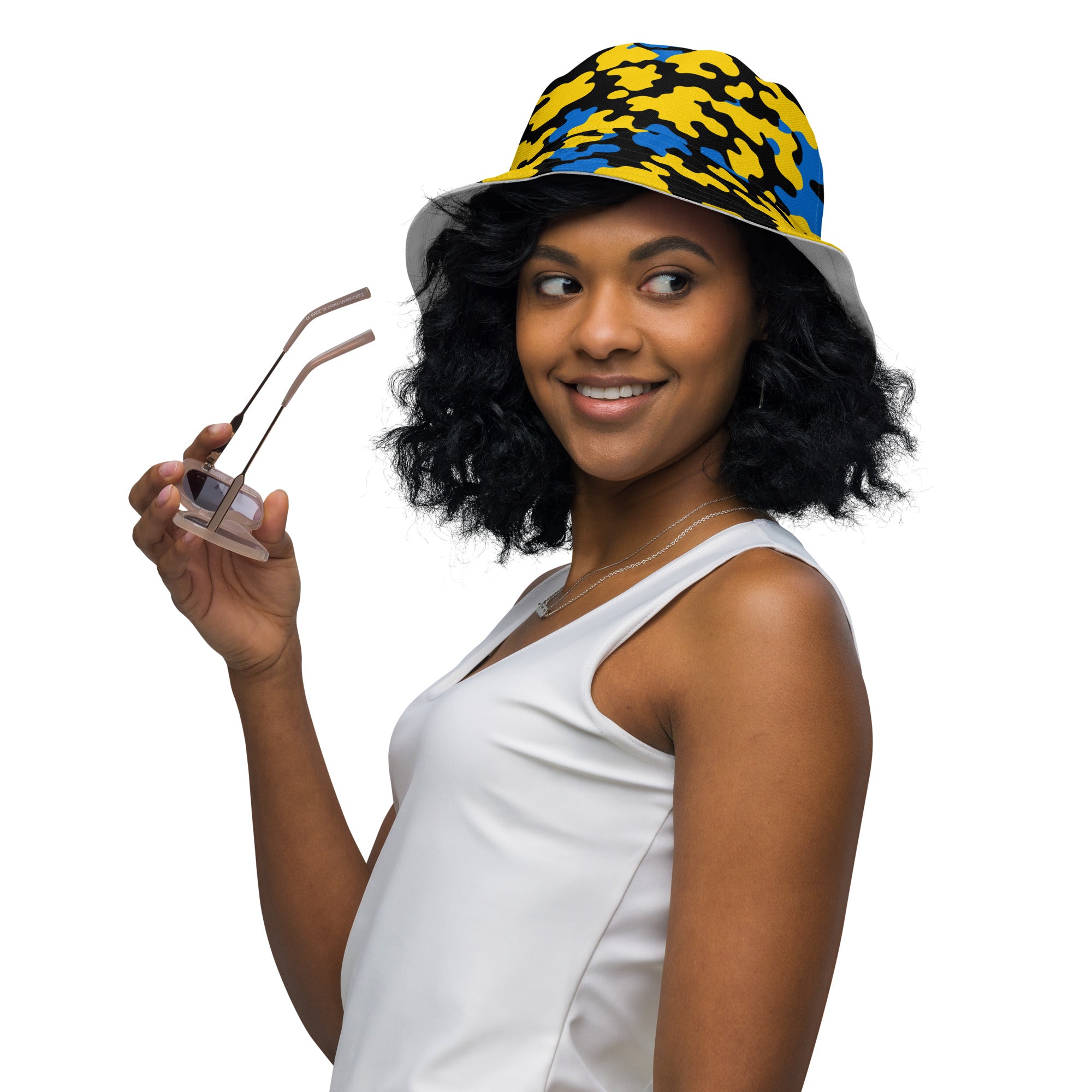 St. Lucia CAMO Reversible bucket hat-Fete Massive