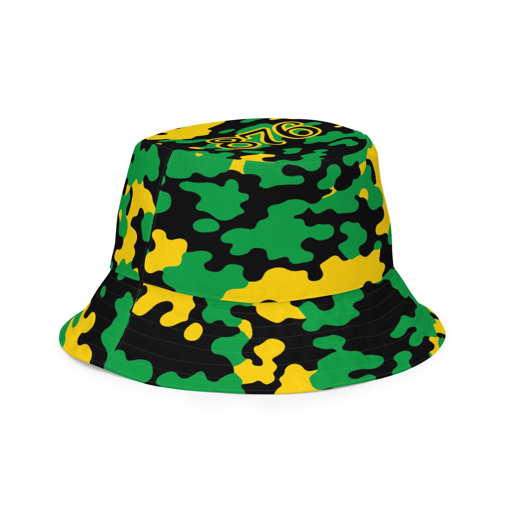 Jamaica CAMO Reversible bucket hat-Fete Massive