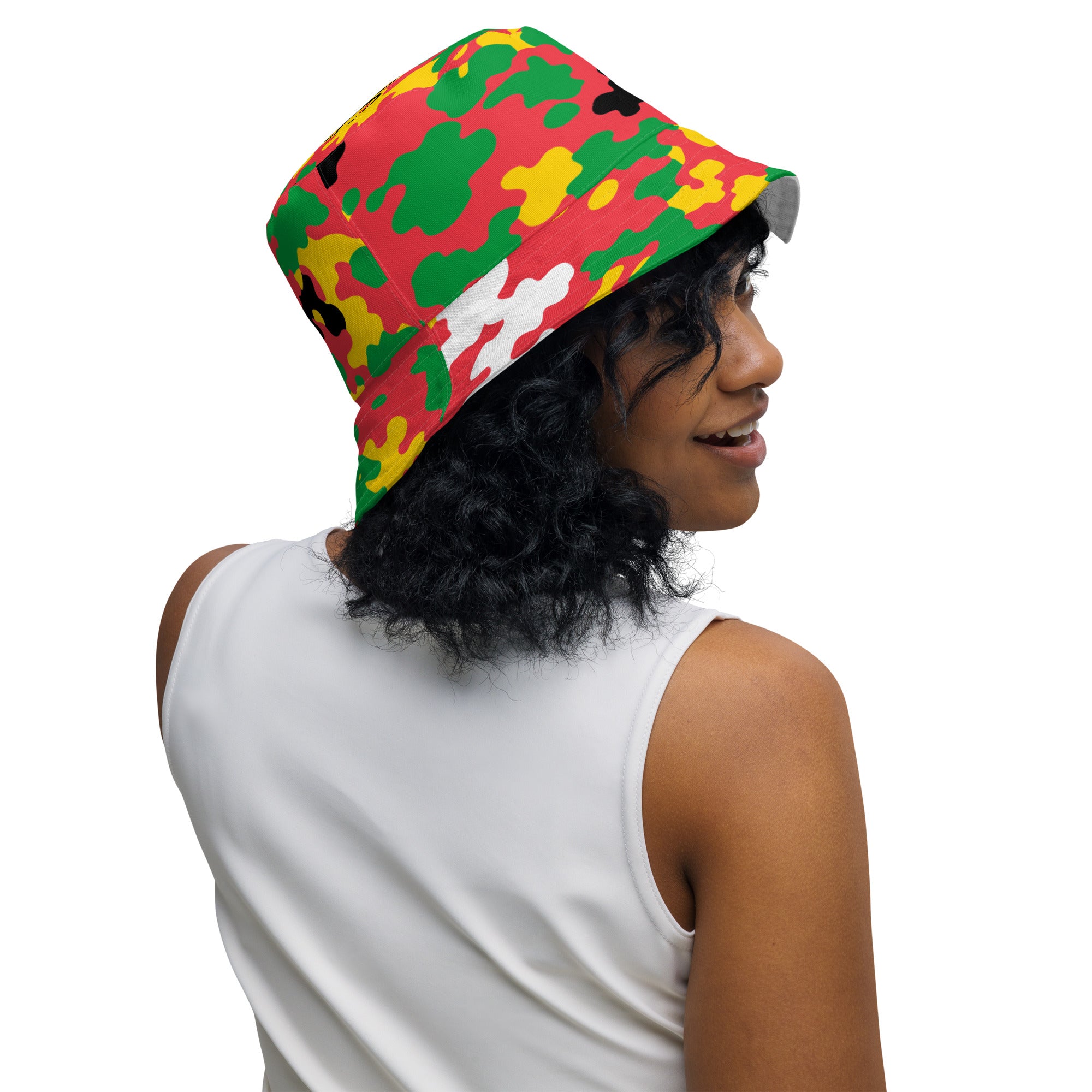 Guyana CAMO Reversible bucket hat-Fete Massive