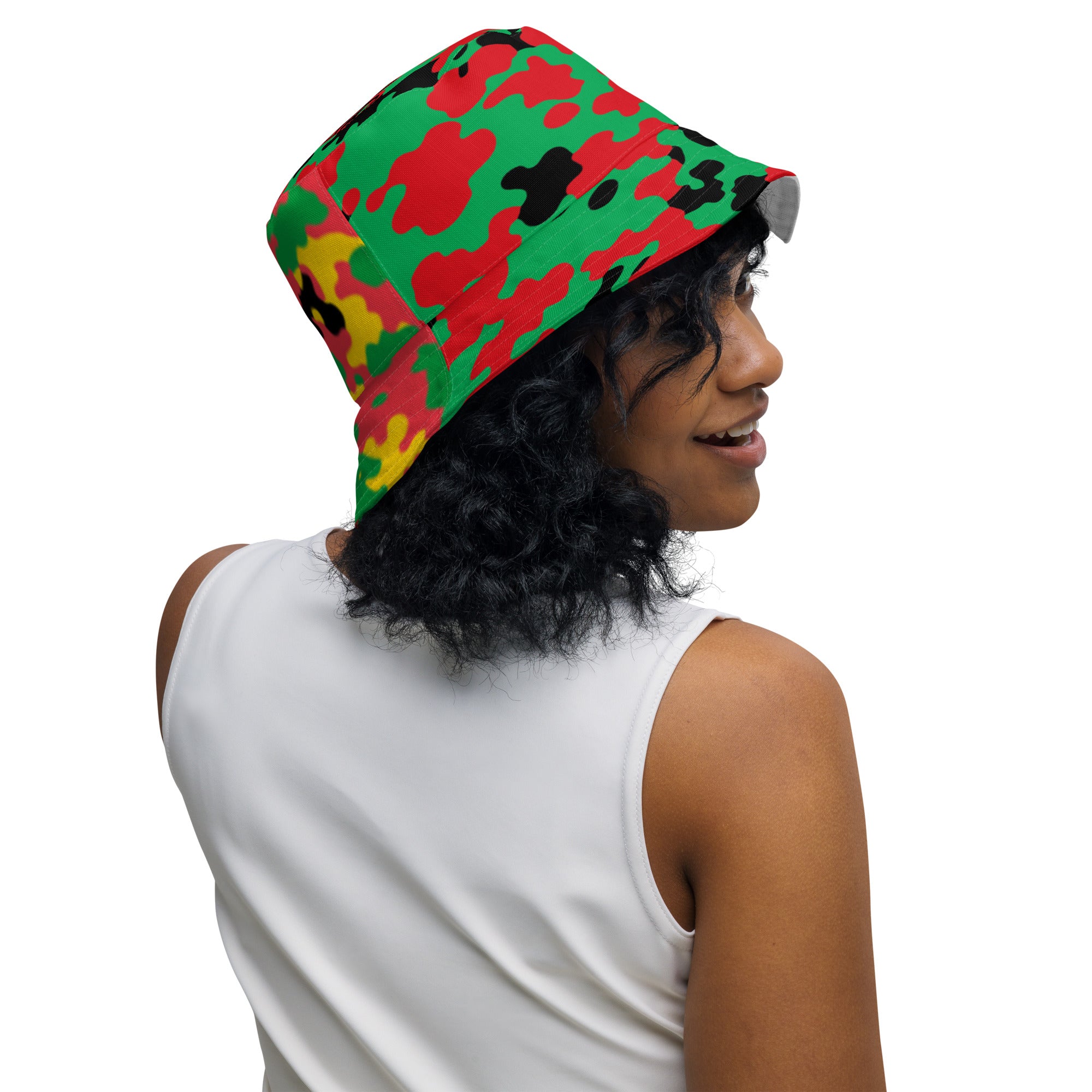 Martinique CAMO Reversible bucket hat-Fete Massive