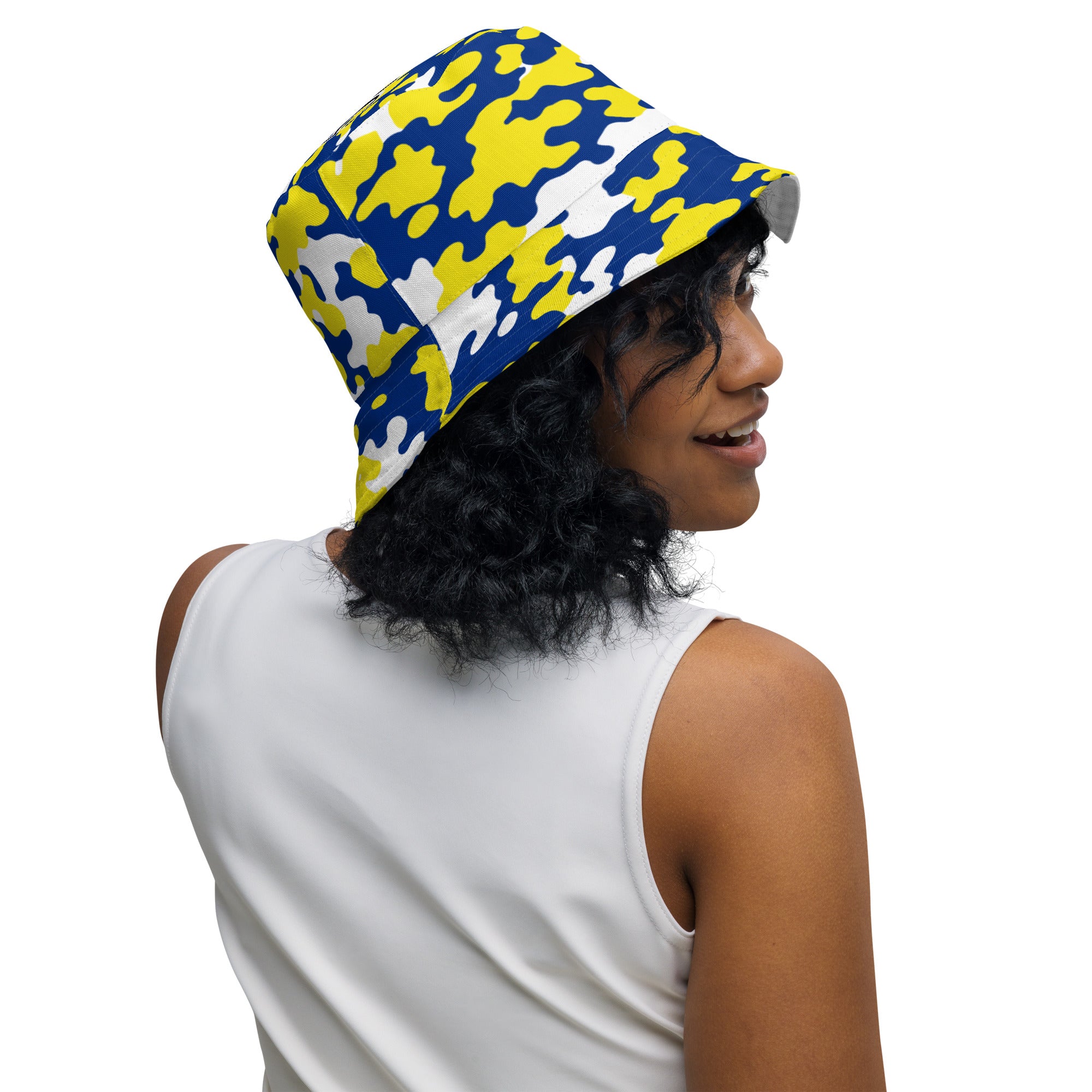 Curacao CAMO Reversible bucket hat-Fete Massive