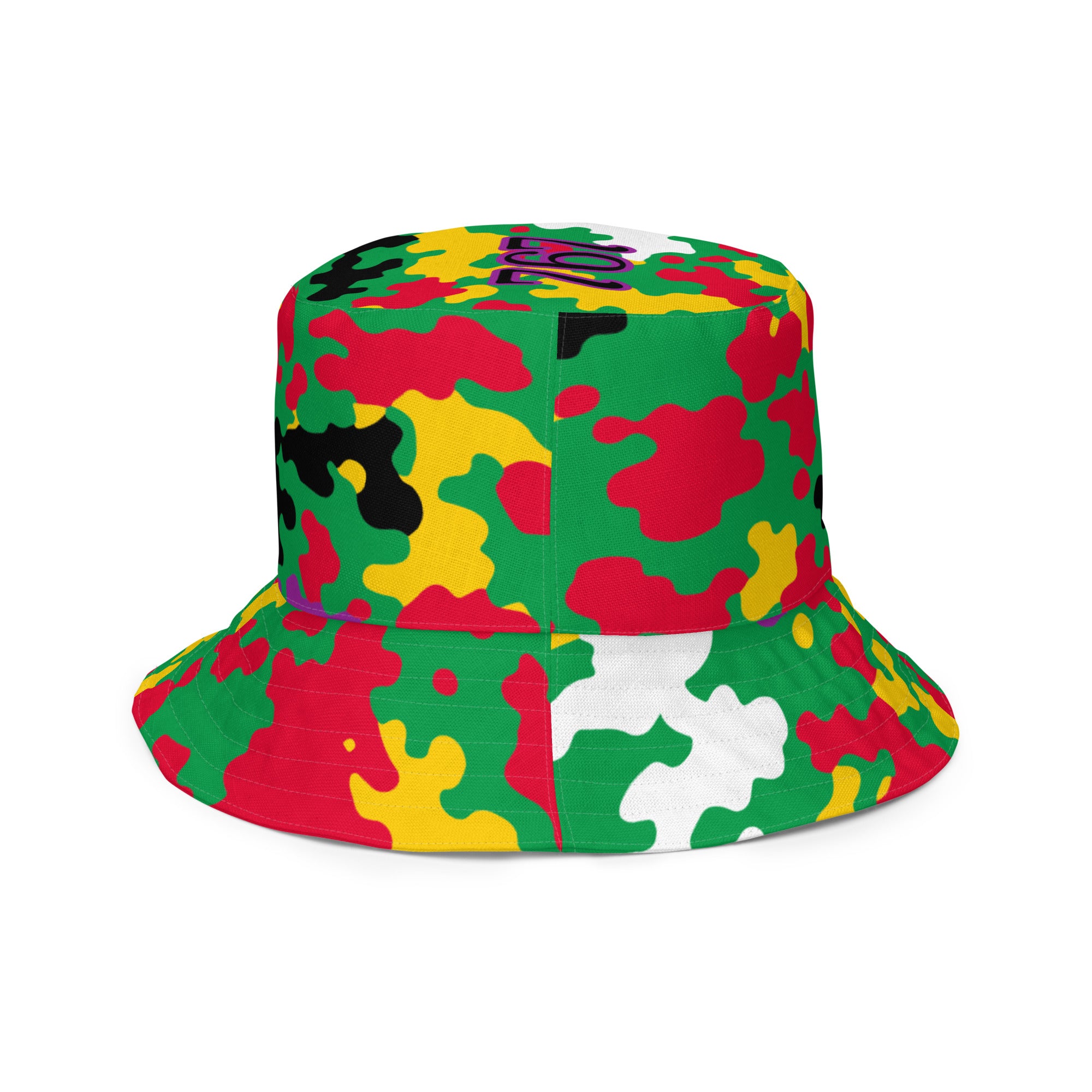 Dominica CAMO Reversible bucket hat-Fete Massive