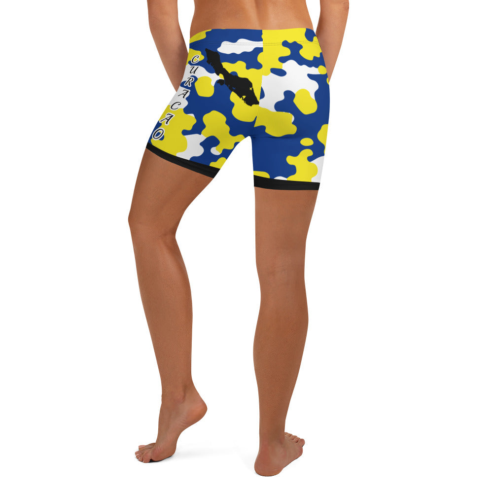 Curacao CAMO Shorts-Fete Massive