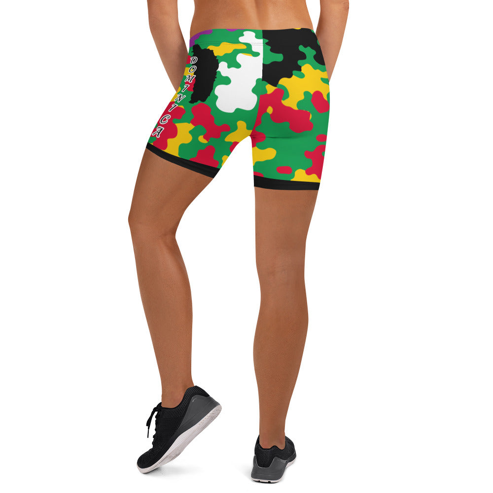 Dominica CAMO Shorts-Fete Massive