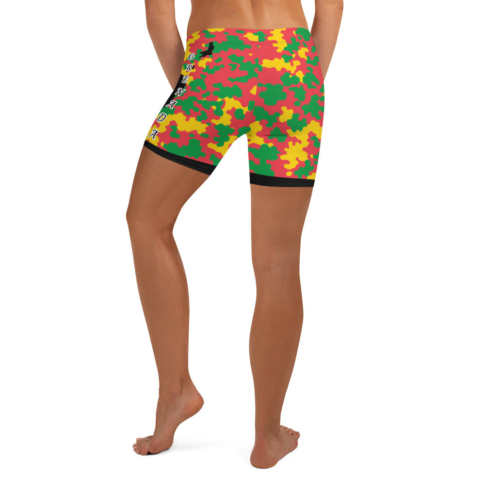 Grenada CAMO Shorts-Fete Massive