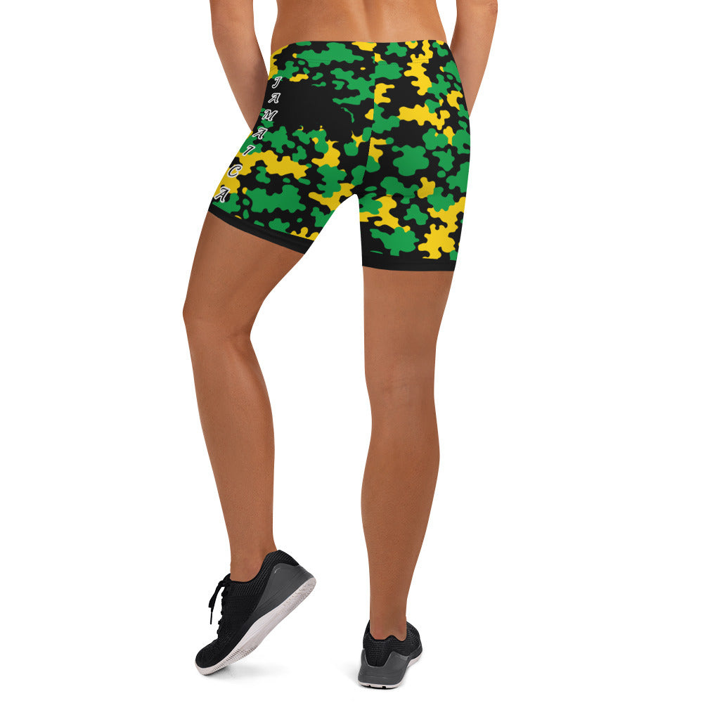 Jamaica CAMO Shorts-Fete Massive