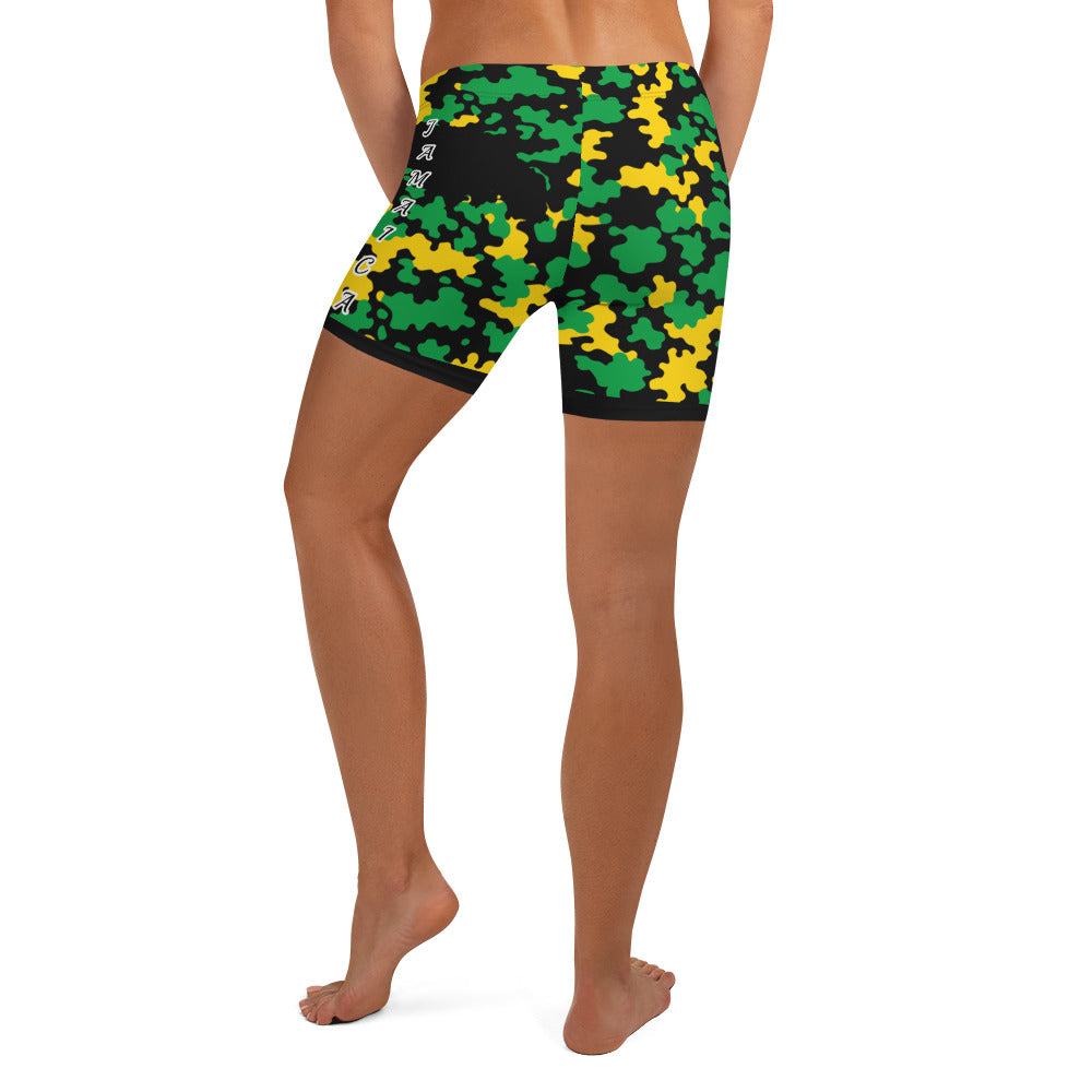 Jamaica CAMO Shorts-Fete Massive