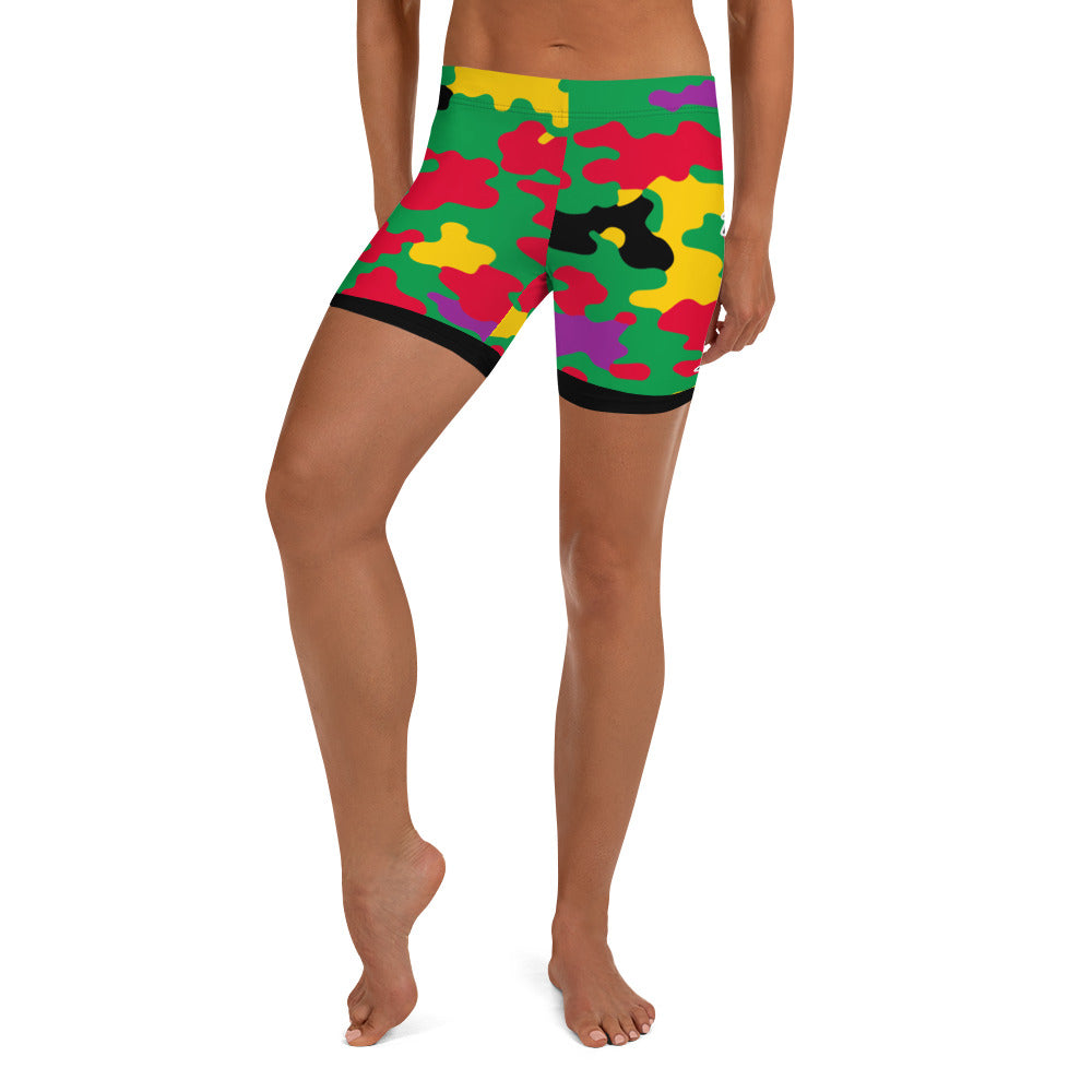 Dominica CAMO Shorts-Fete Massive