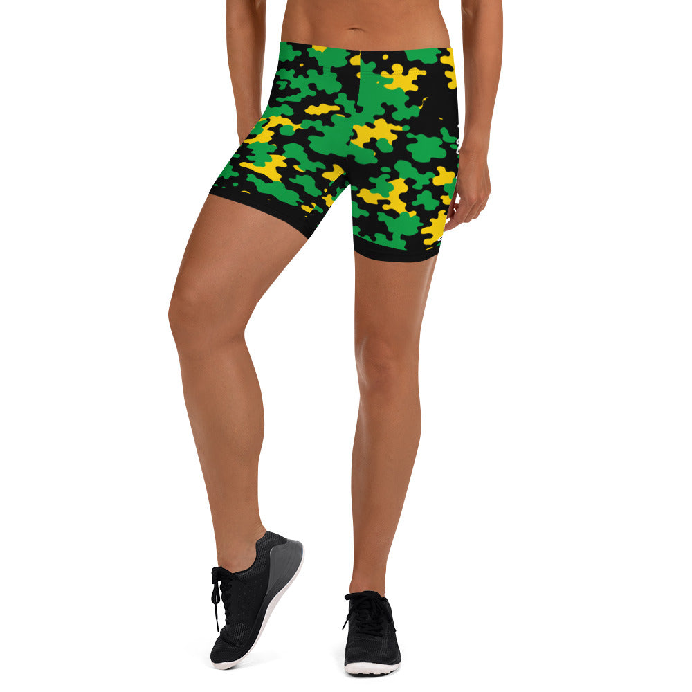 Jamaica CAMO Shorts-Fete Massive