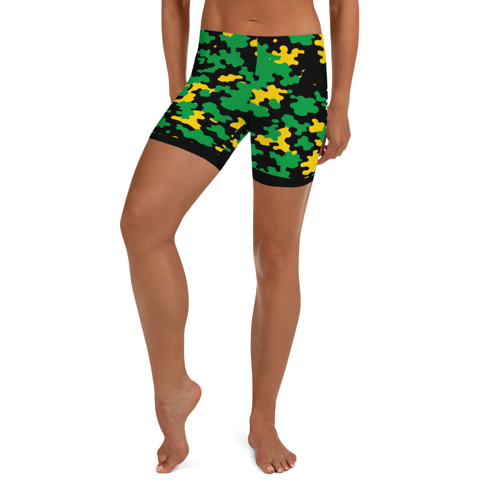 Jamaica CAMO Shorts-Fete Massive