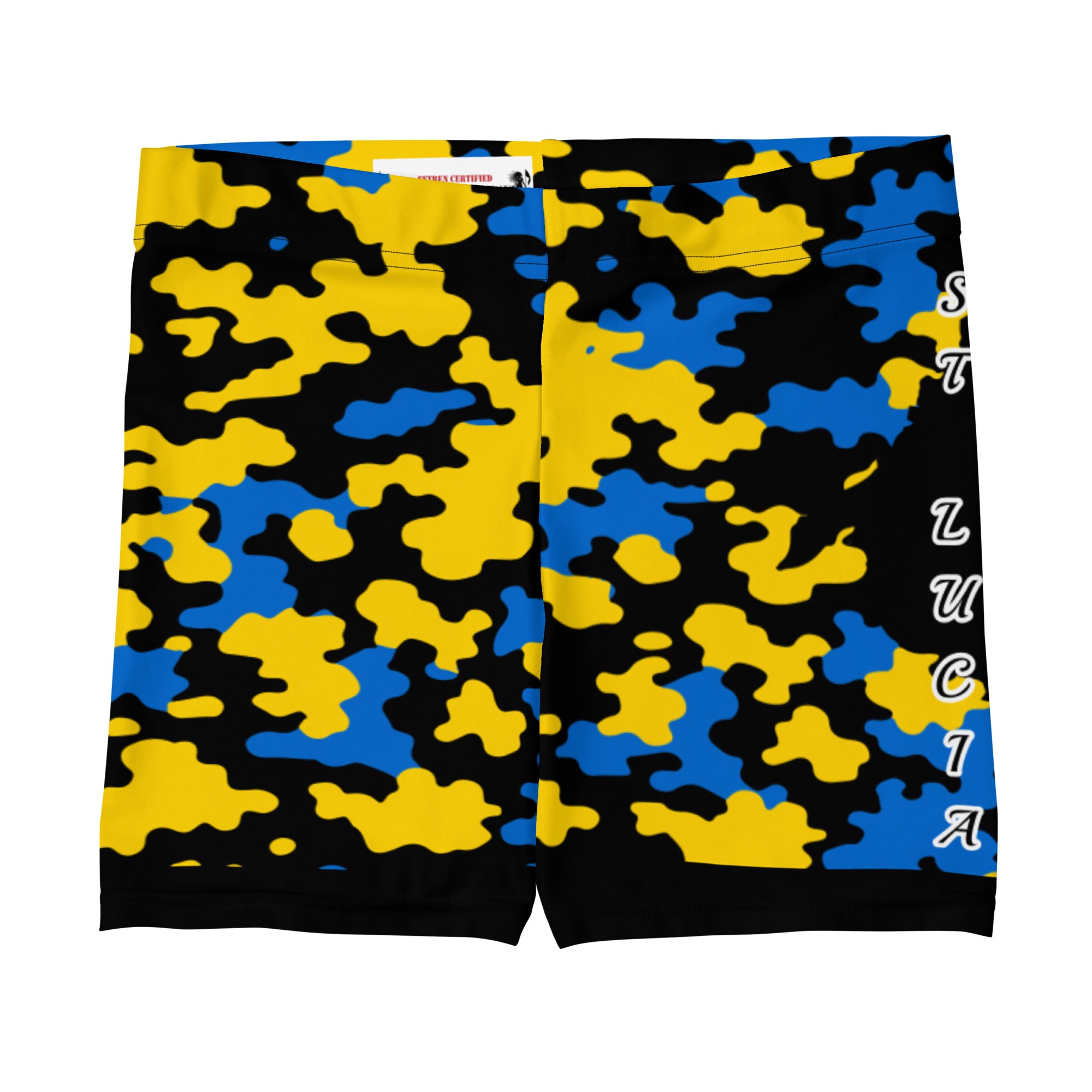 St. Lucia CAMO Shorts-Fete Massive