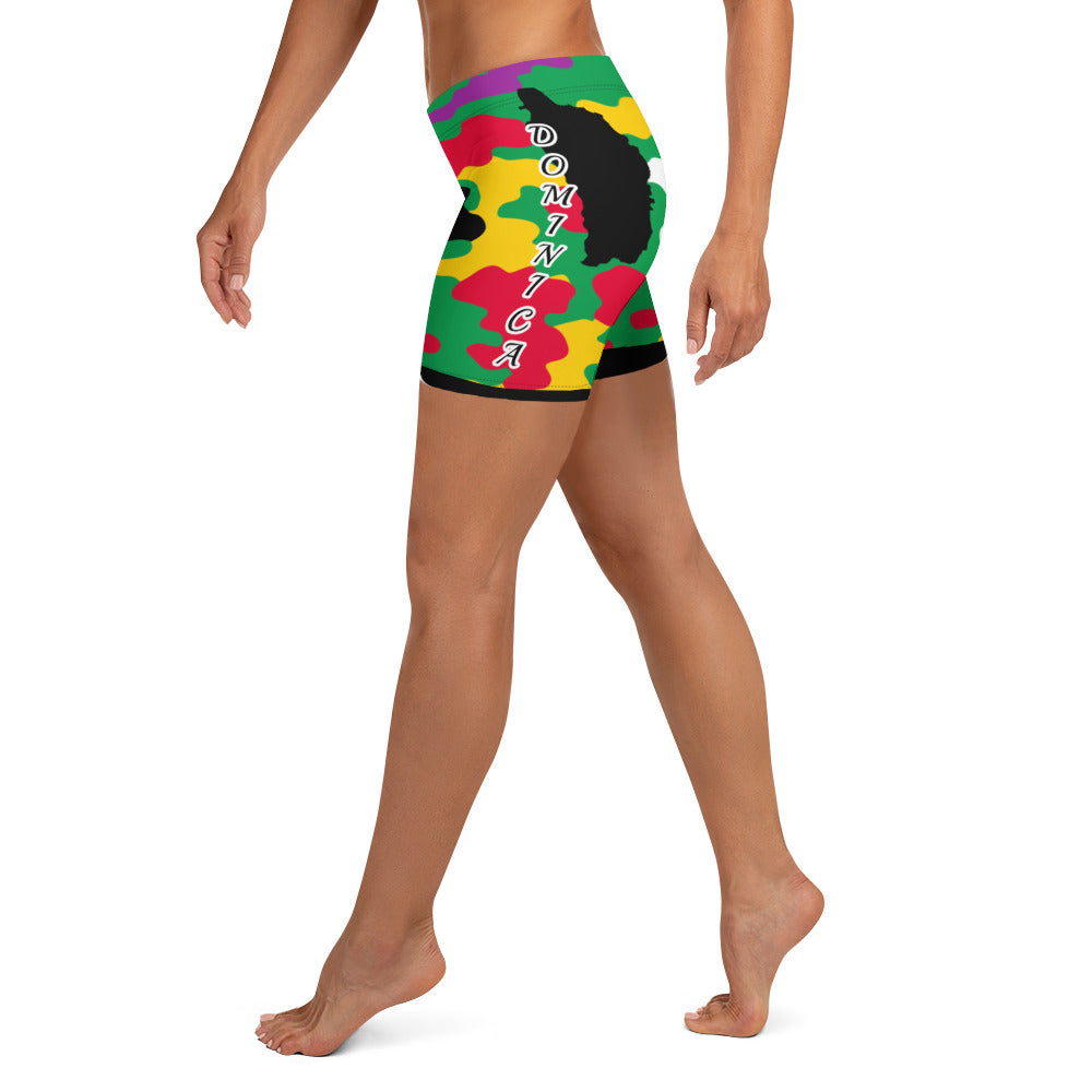 Dominica CAMO Shorts-Fete Massive