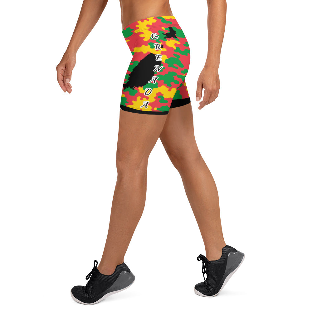 Grenada CAMO Shorts-Fete Massive