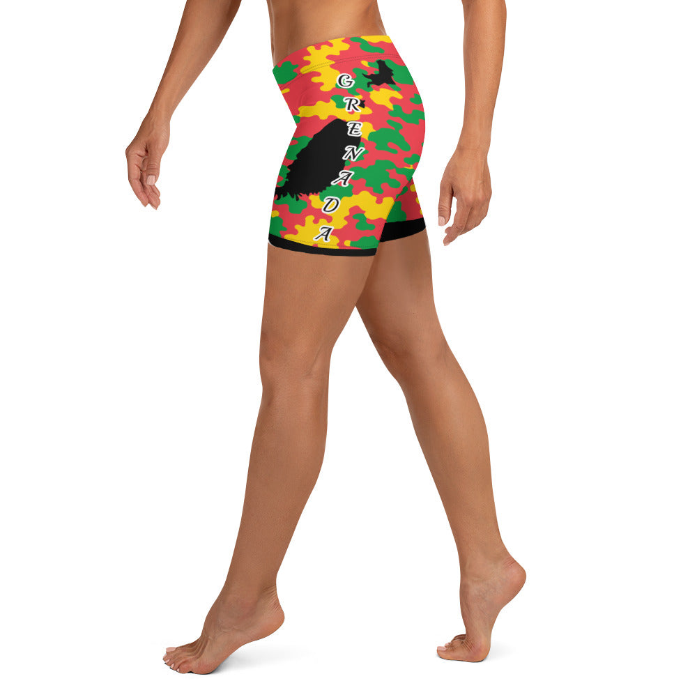 Grenada CAMO Shorts-Fete Massive