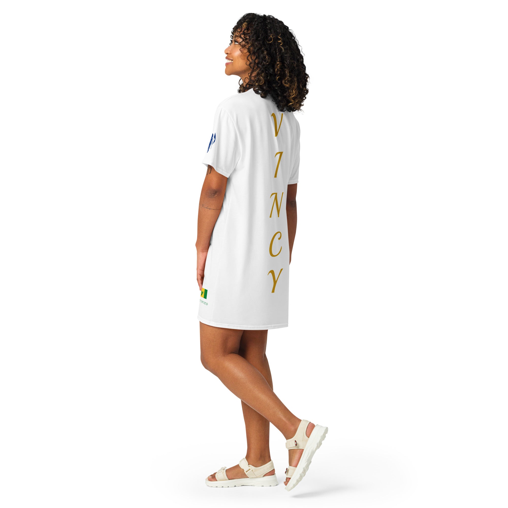 Saint Vincent Vincy T-shirt dress-Fete Massive