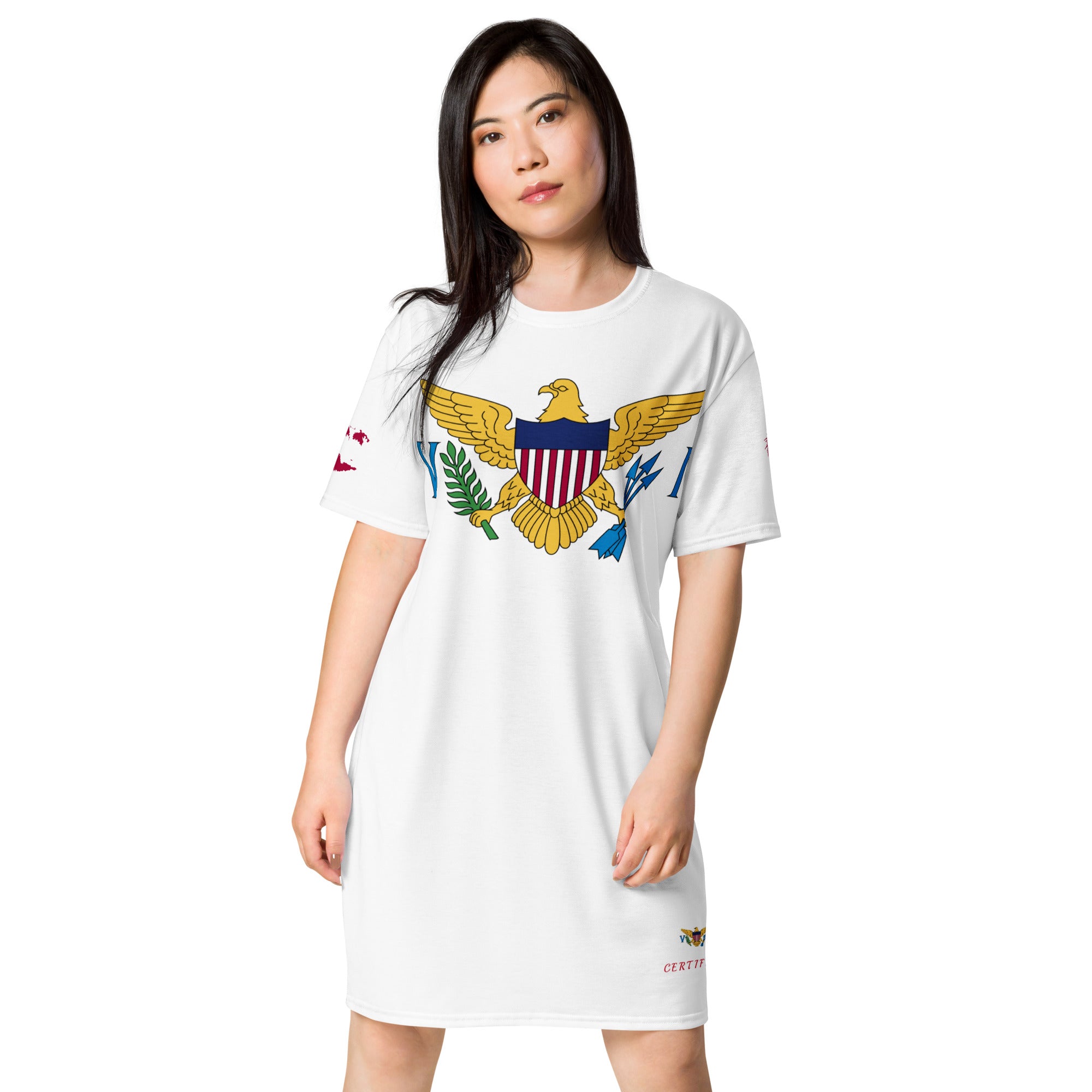 Virgin Islands T-shirt dress-Fete Massive