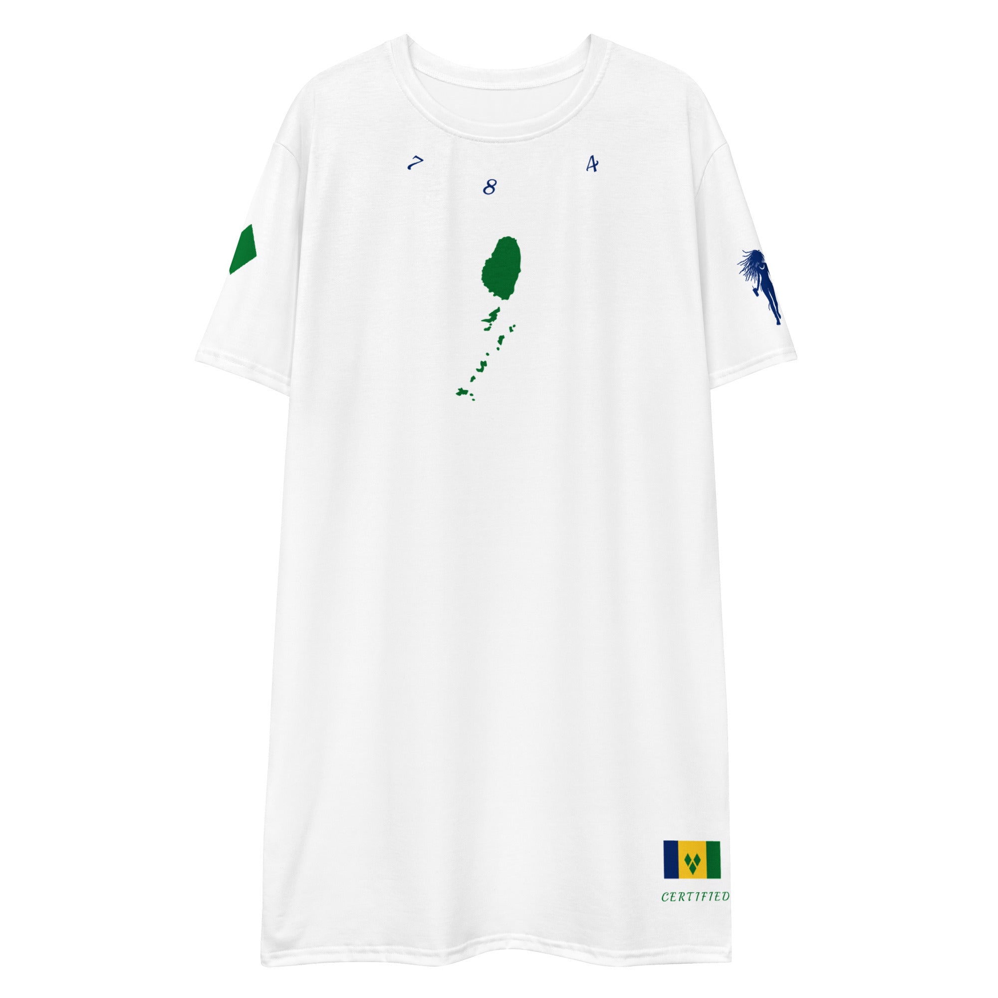 Saint Vincent Vincy T-shirt dress-Fete Massive