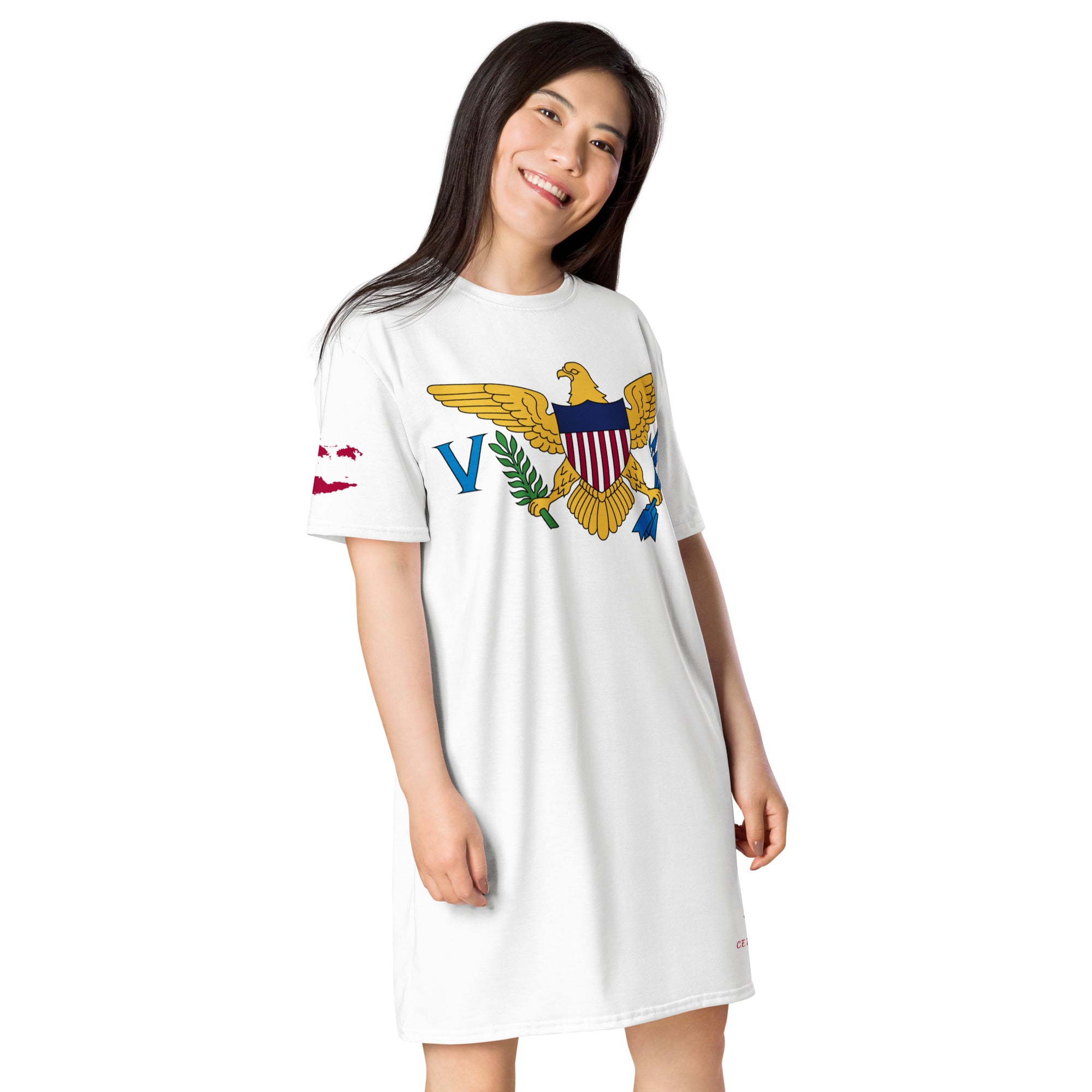 Virgin Islands T-shirt dress-Fete Massive