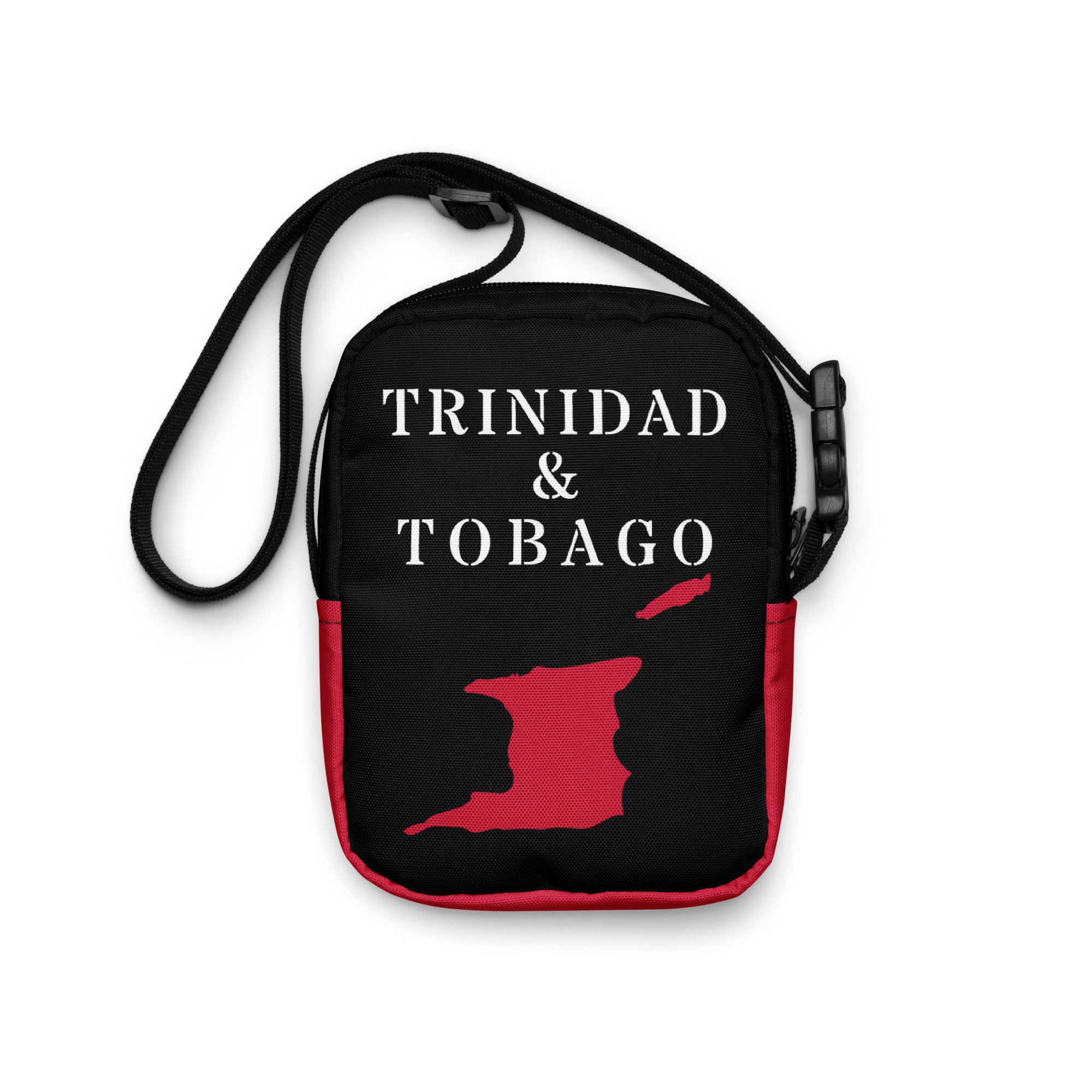 Trinidad & Tobago Utility crossbody bag (Red Trim)-Fete Massive